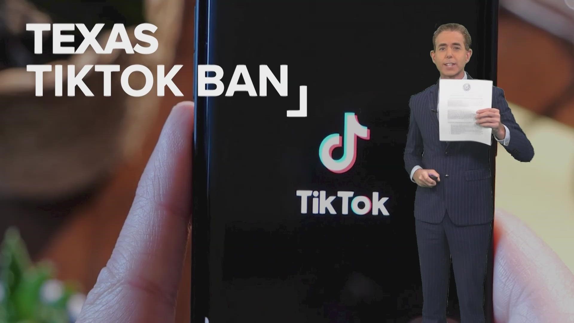 Personal devices used to conduct gov't business would be banned from downloading or using TikTok too.