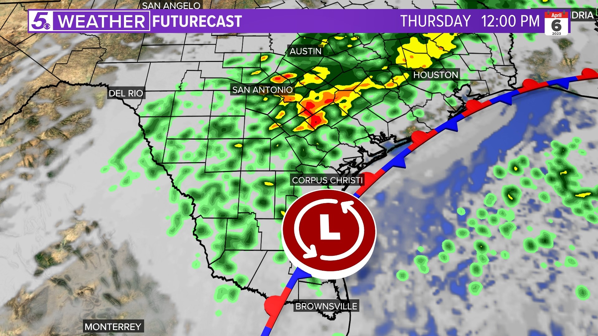 Cold front brings near 20-degree drop; days of rain to San Antonio ...