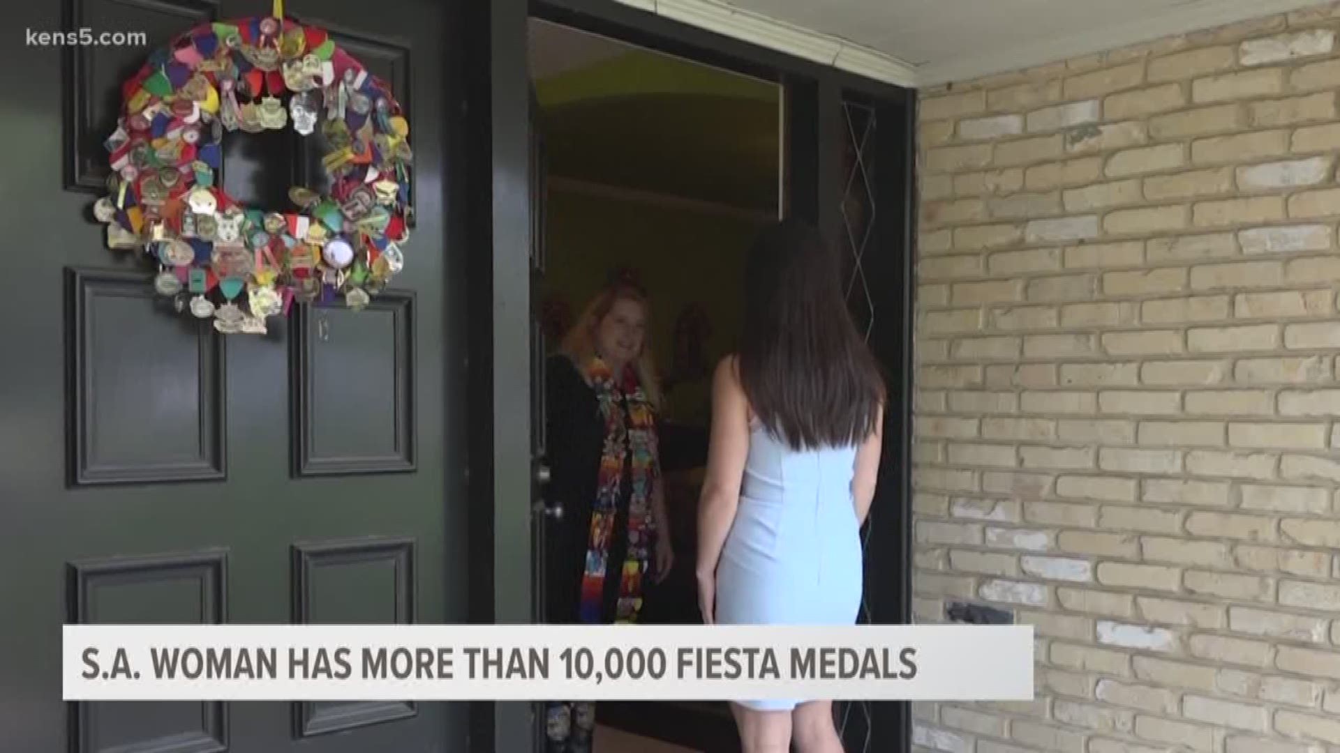 A San Antonio woman collects thousands of Fiesta medals and has won awards for her impressive collection.