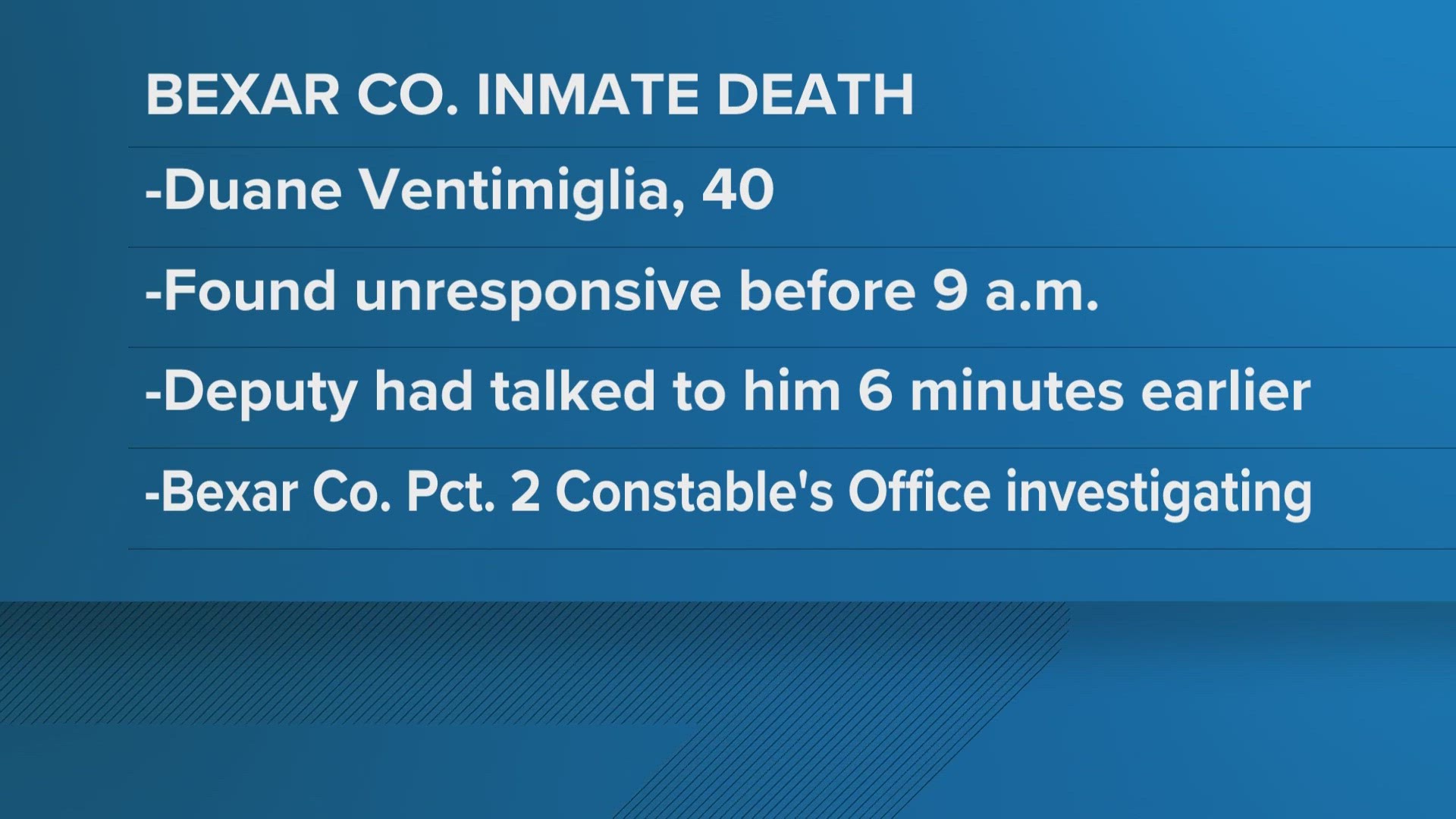 The 40-year-old was found unresponsive in the jail.