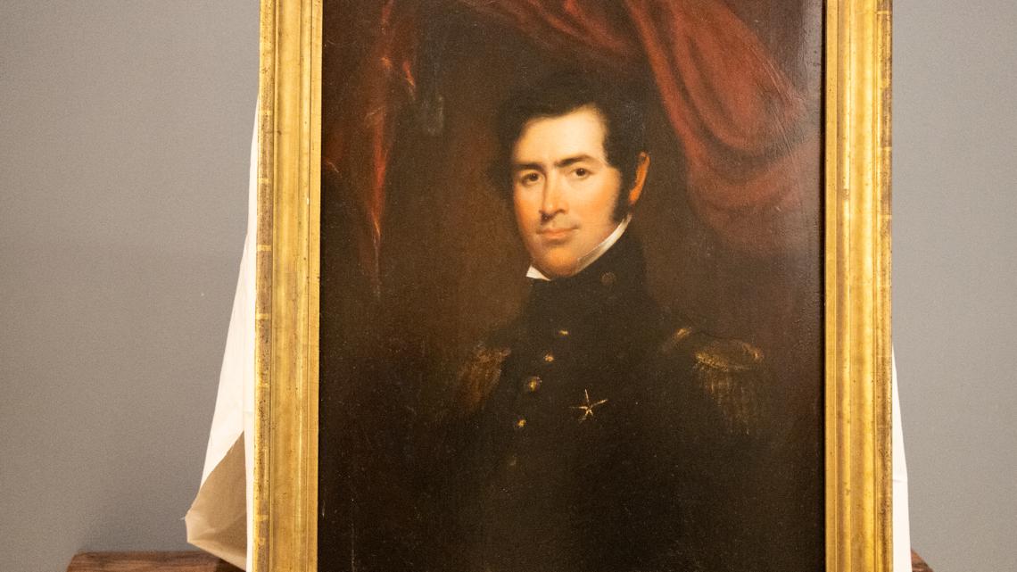 Benjamin Milam painting unveiled at the Alamo | kens5.com