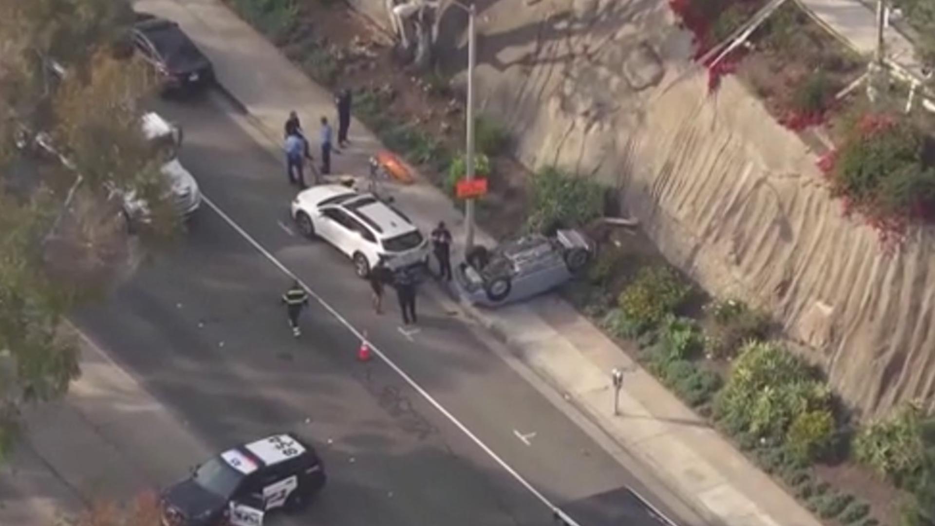Authorities in Laguna Beach say a pedal mix-up may be to blame for the crash.