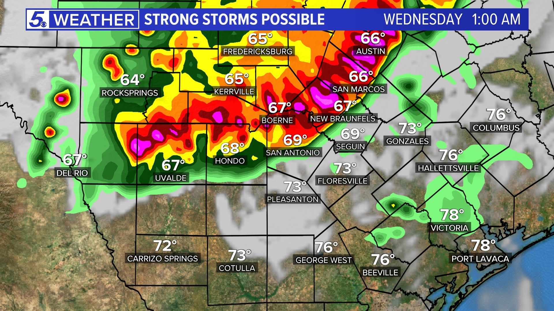 Severe Thunderstorms roll through San Antonio, knocking out power for