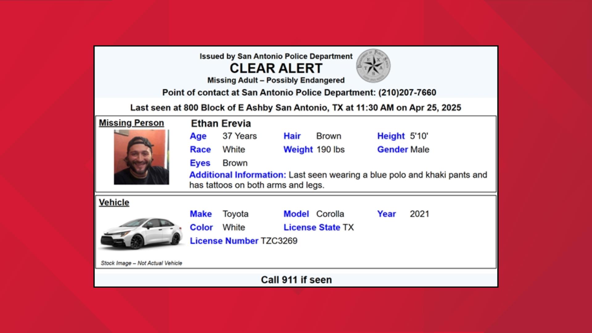 San Antonio police looking for missing 37-year-old man | kens5.com