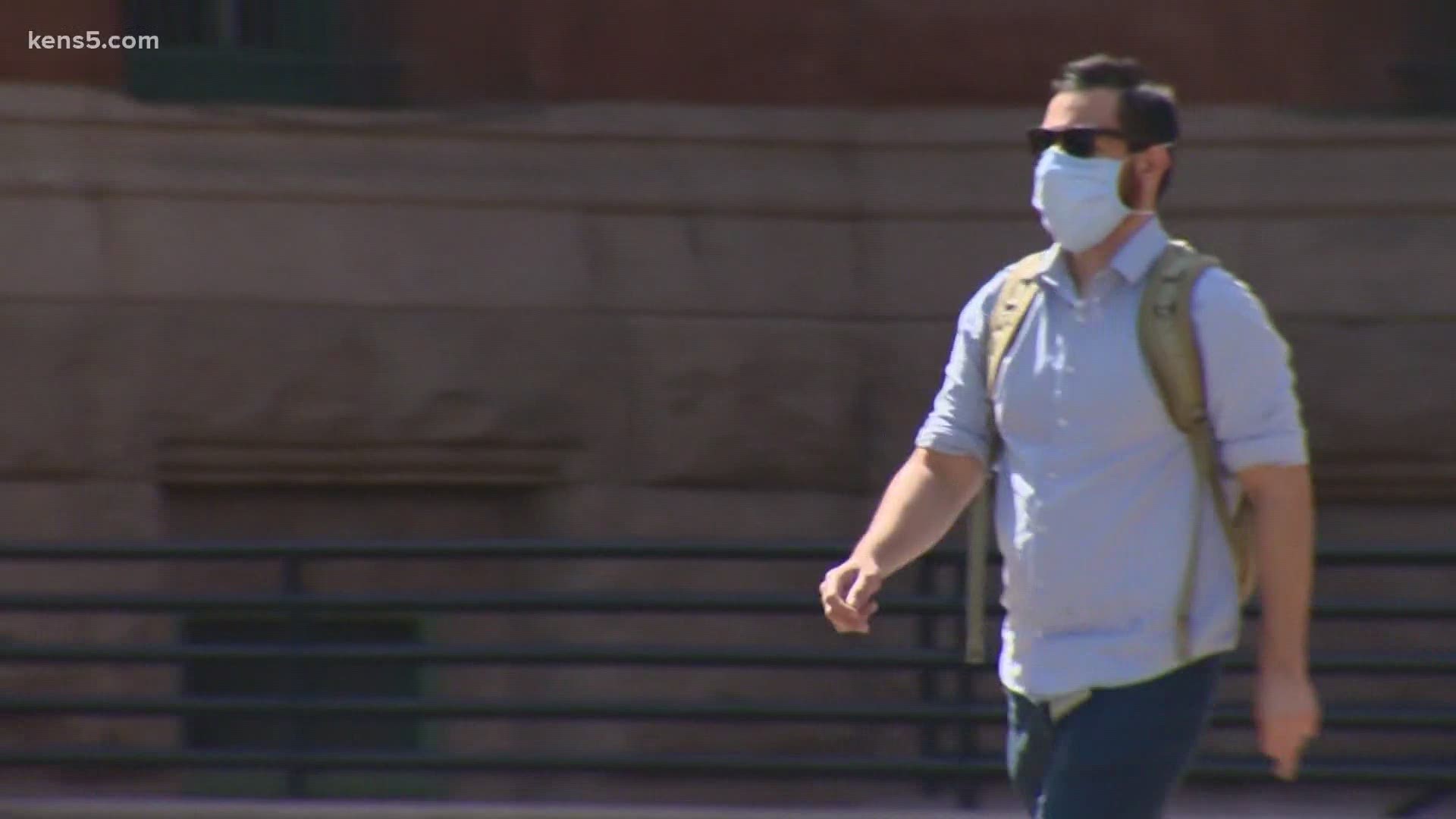 He said that because the governor only suggested masks, fewer people are wearing them and rates of infection are increasing in San Antonio and around Texas.