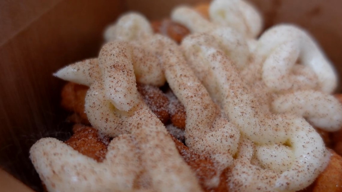 News 12 Foodie Friday│ Funnel Cake Lounge Specialty Funnel Cakes