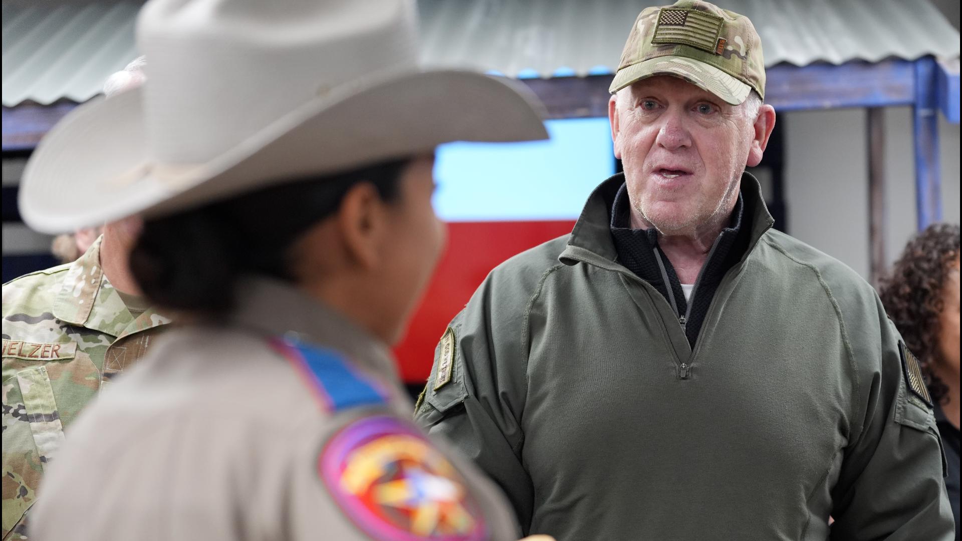 He was in Eagle Pass yesterday with Gov. Abbott and the Texas National Guard reinforcing a campaign promise.  