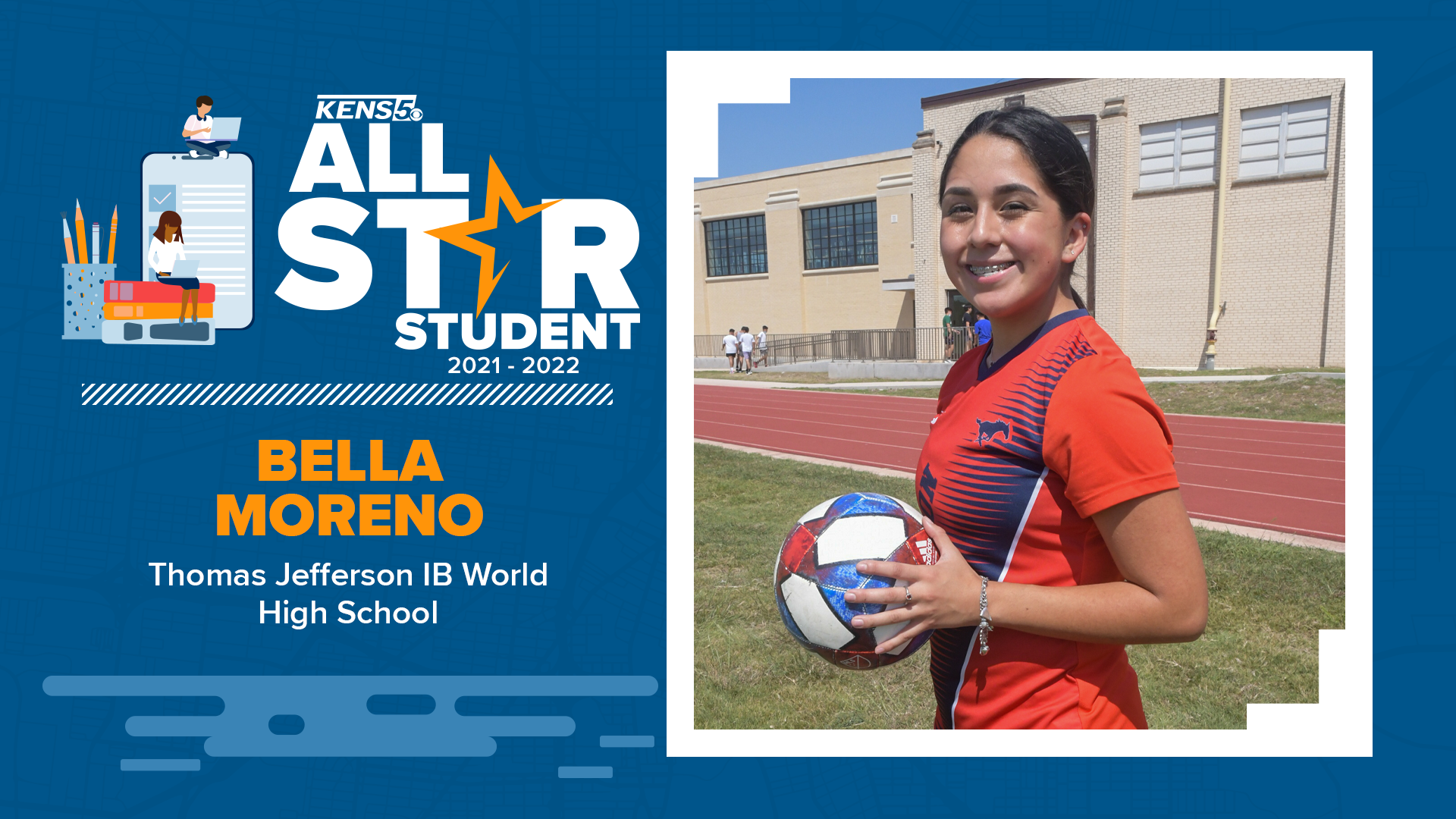 San Antonio ISD Senior, Bella Moreno is a KENS 5 All-Star Student.