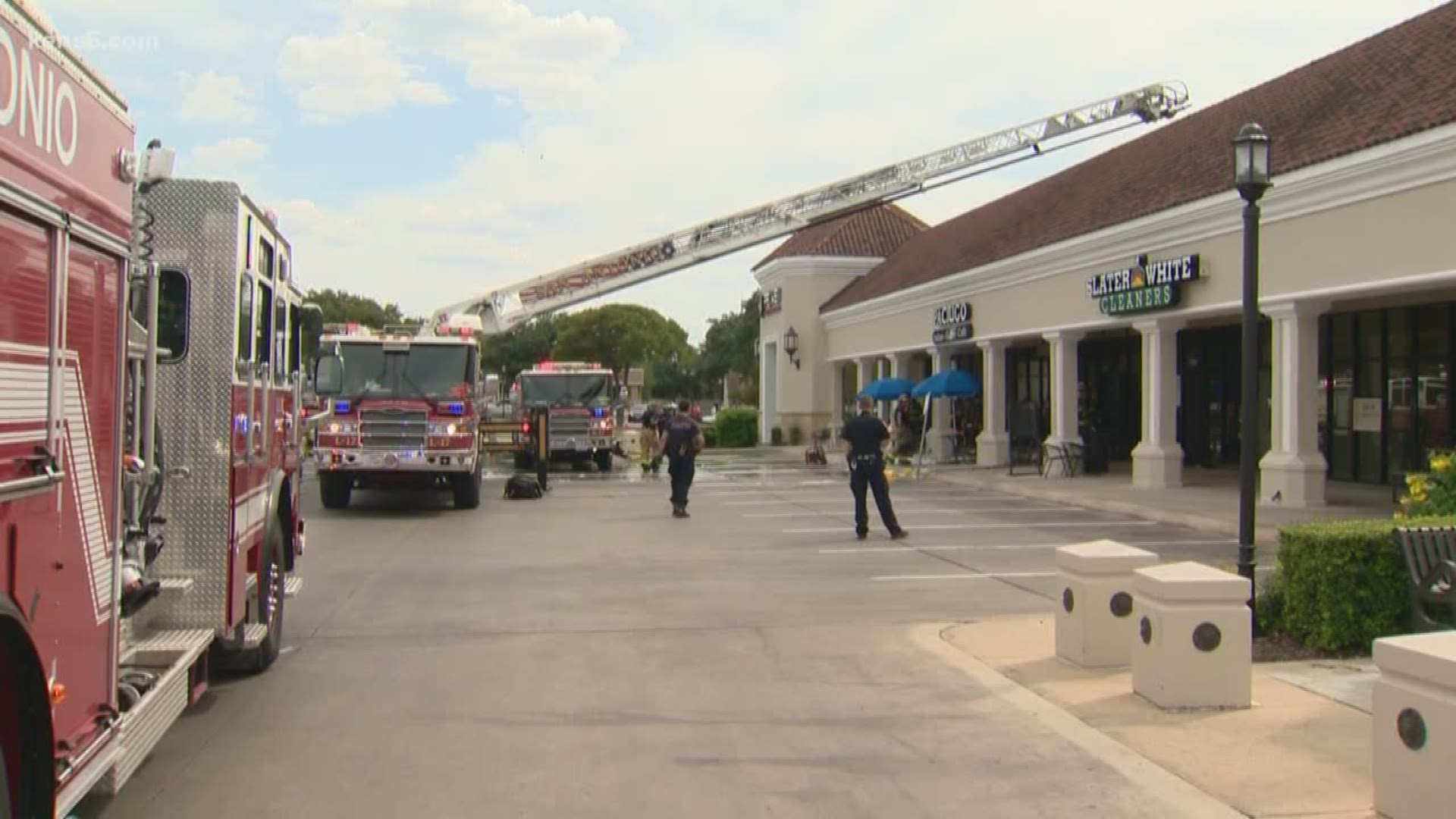 The fire started in the attic above the Paciugo Gelato & Caffe and caused heavy smoke damage to the businesses in the strip center building.