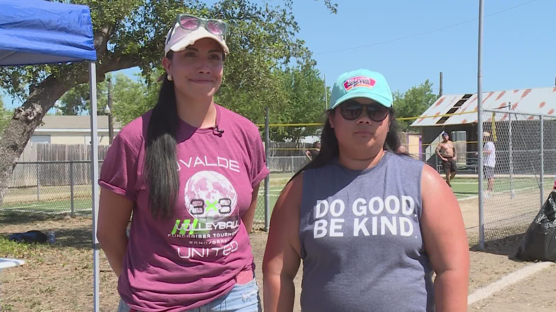 Two local women are using their love for volleyball to share their heart with the small Texas town.
