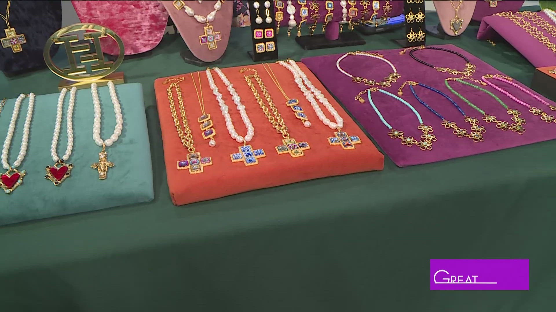Two H Jewelry showcases some of their creative pieces. 