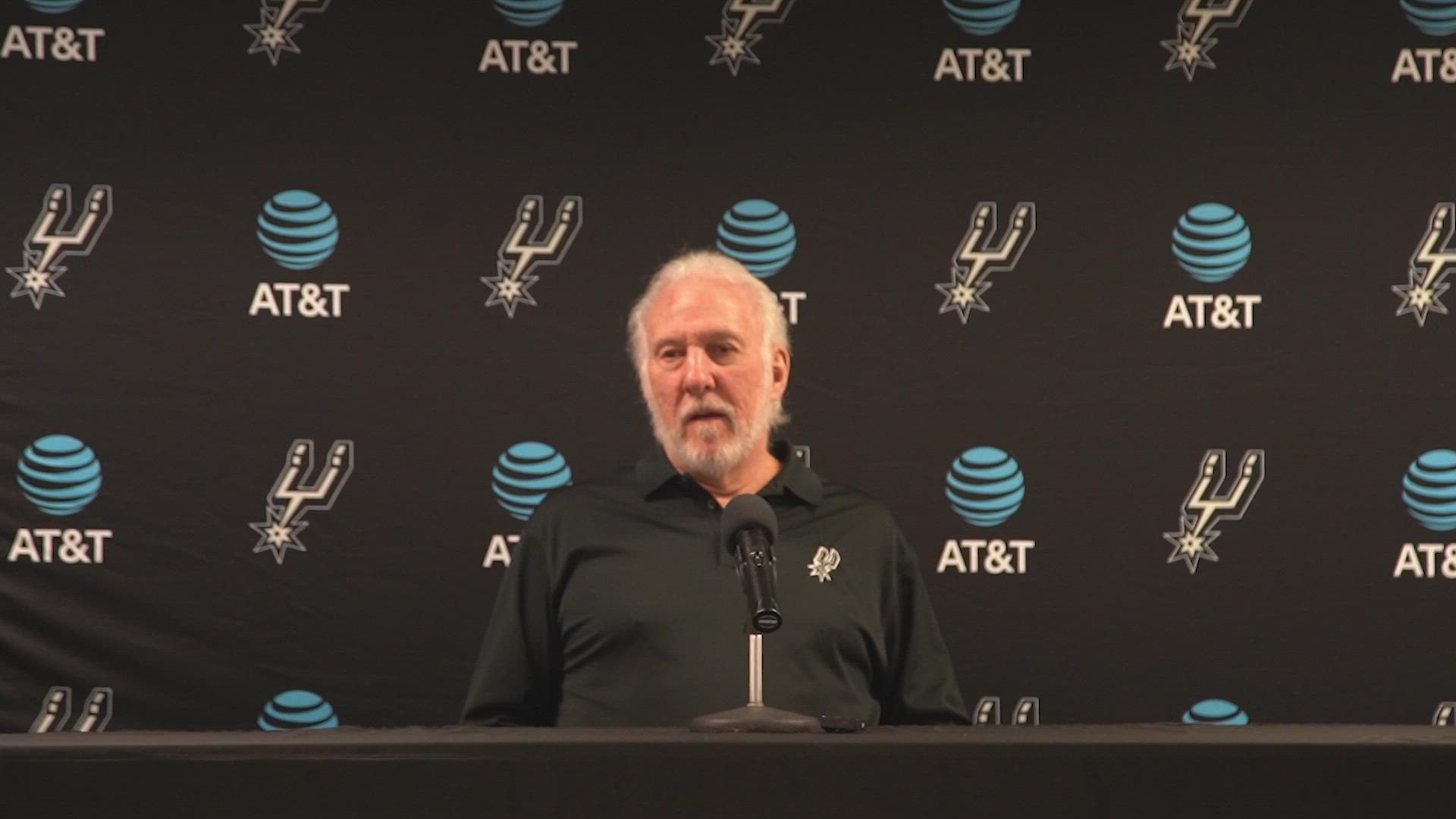 "Drew's gotten a lot more minutes than Thaddeus has, so I think that's probably the way we've pretty much pictured it," Popovich said.