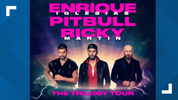 Enrique Iglesias, Ricky Martin and Pitbull join forces for 'The Trilogy Tour' making stop in Alamo City