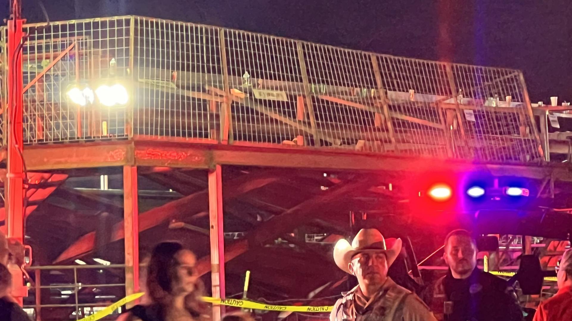 The 79-year-old woman had been hospitalized in critical condition following the incident at the Kendall County Fair Grounds nearly a week ago.