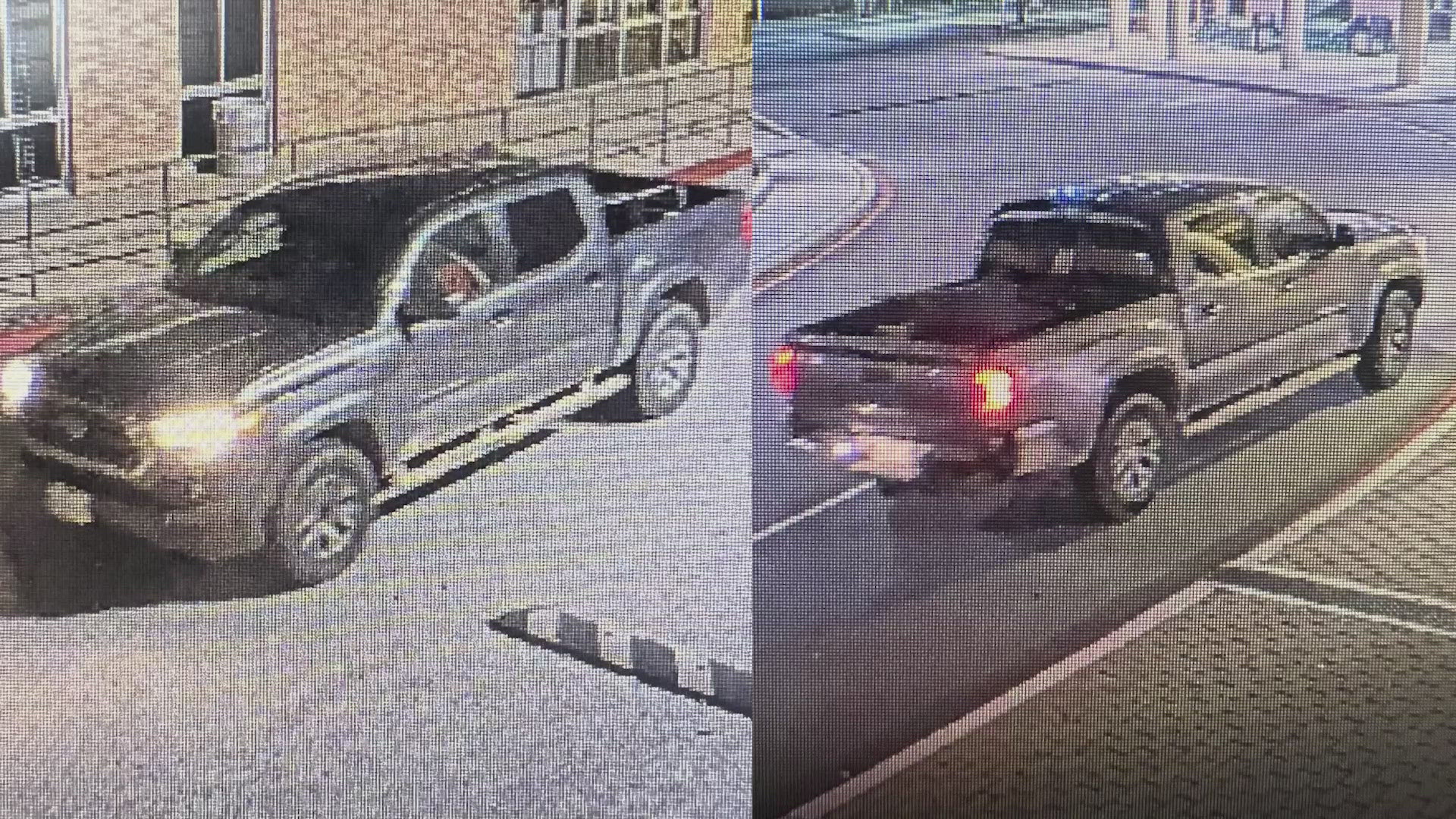 Cameras captured the suspects truck. Police are investigating the incident as the community rallies around the Holmes Huskies.