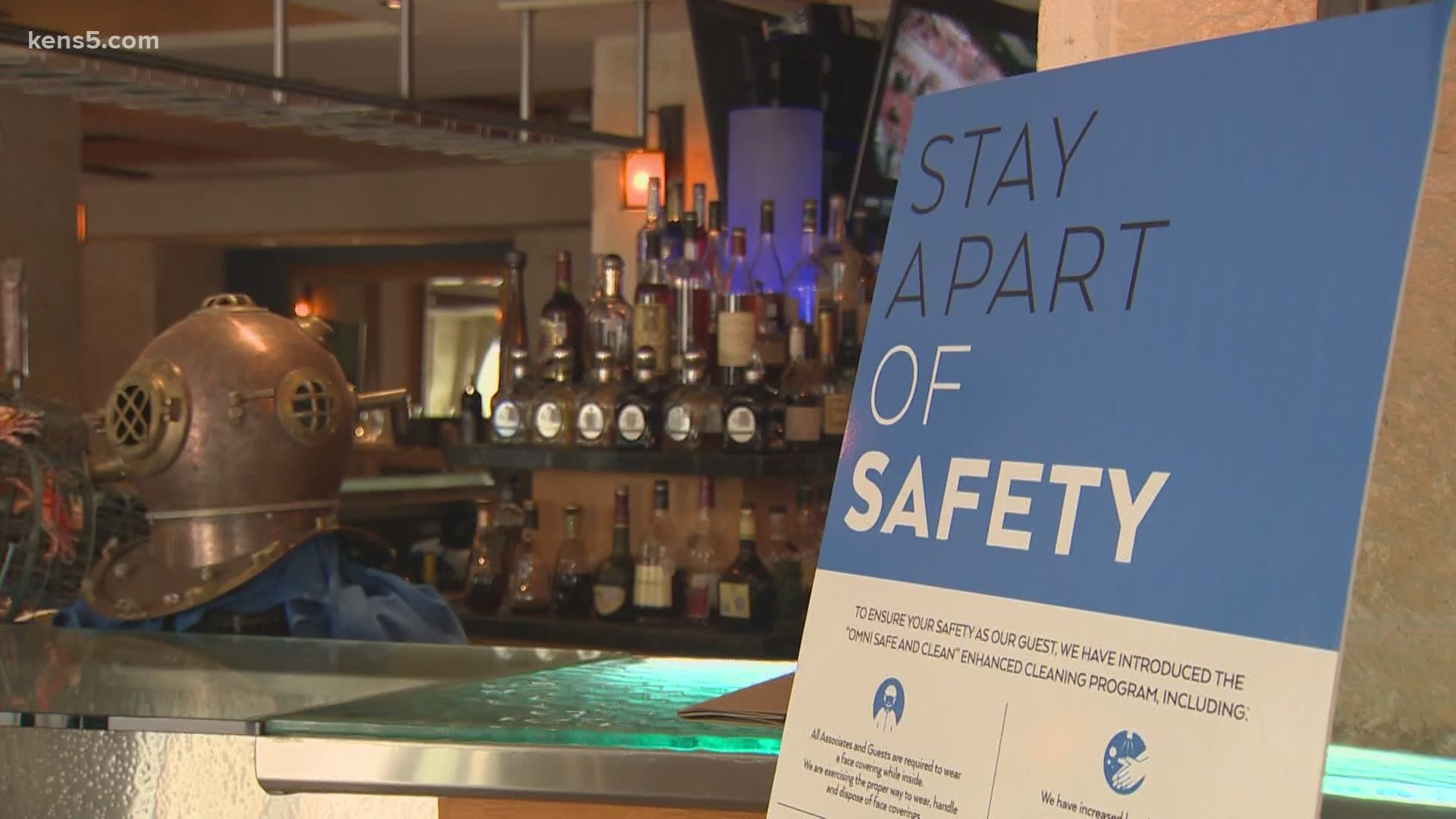 At Ostra, on the River Walk, staff are preparing to enforce CDC recommendations.