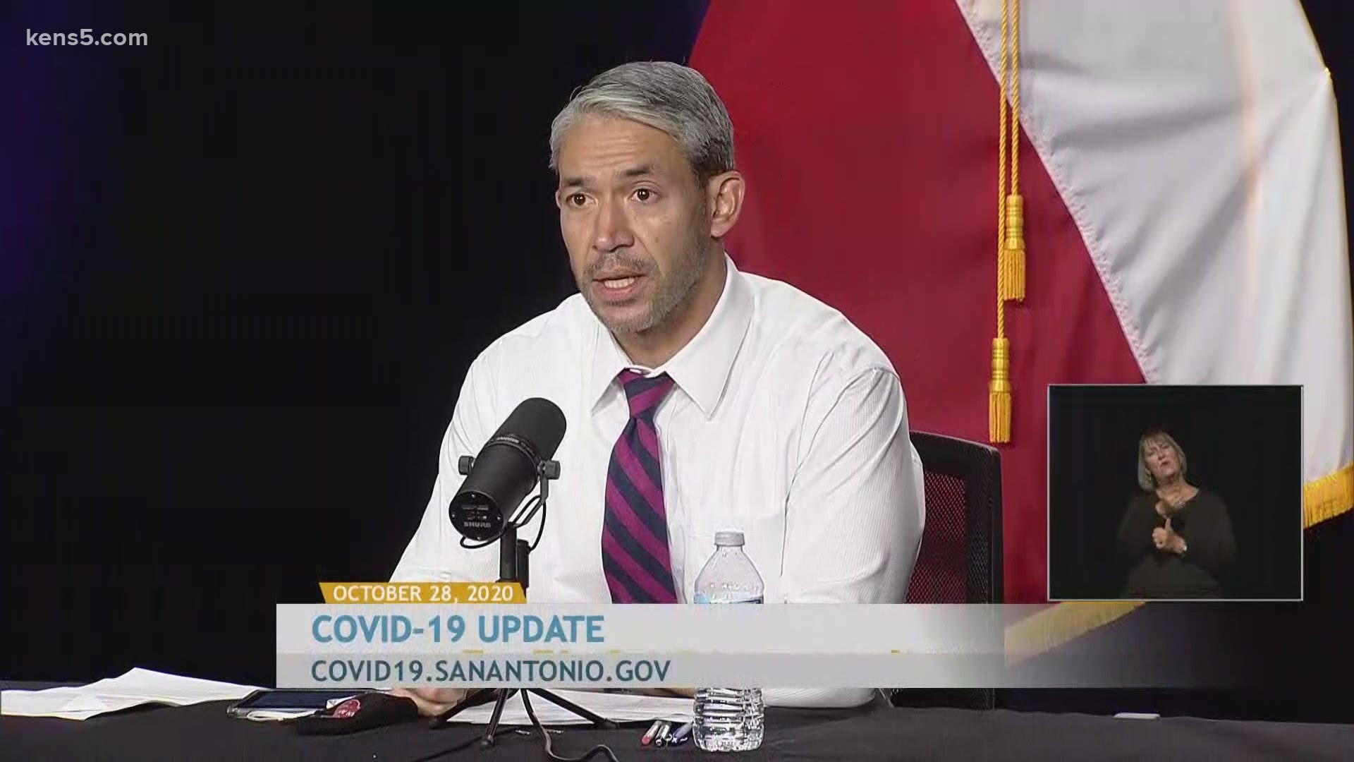 Mayor Nirenberg reported a "relatively sharp increase" of 281 new cases in Bexar County, bringing the total to 65,222. The death toll rose by three to 1,250.