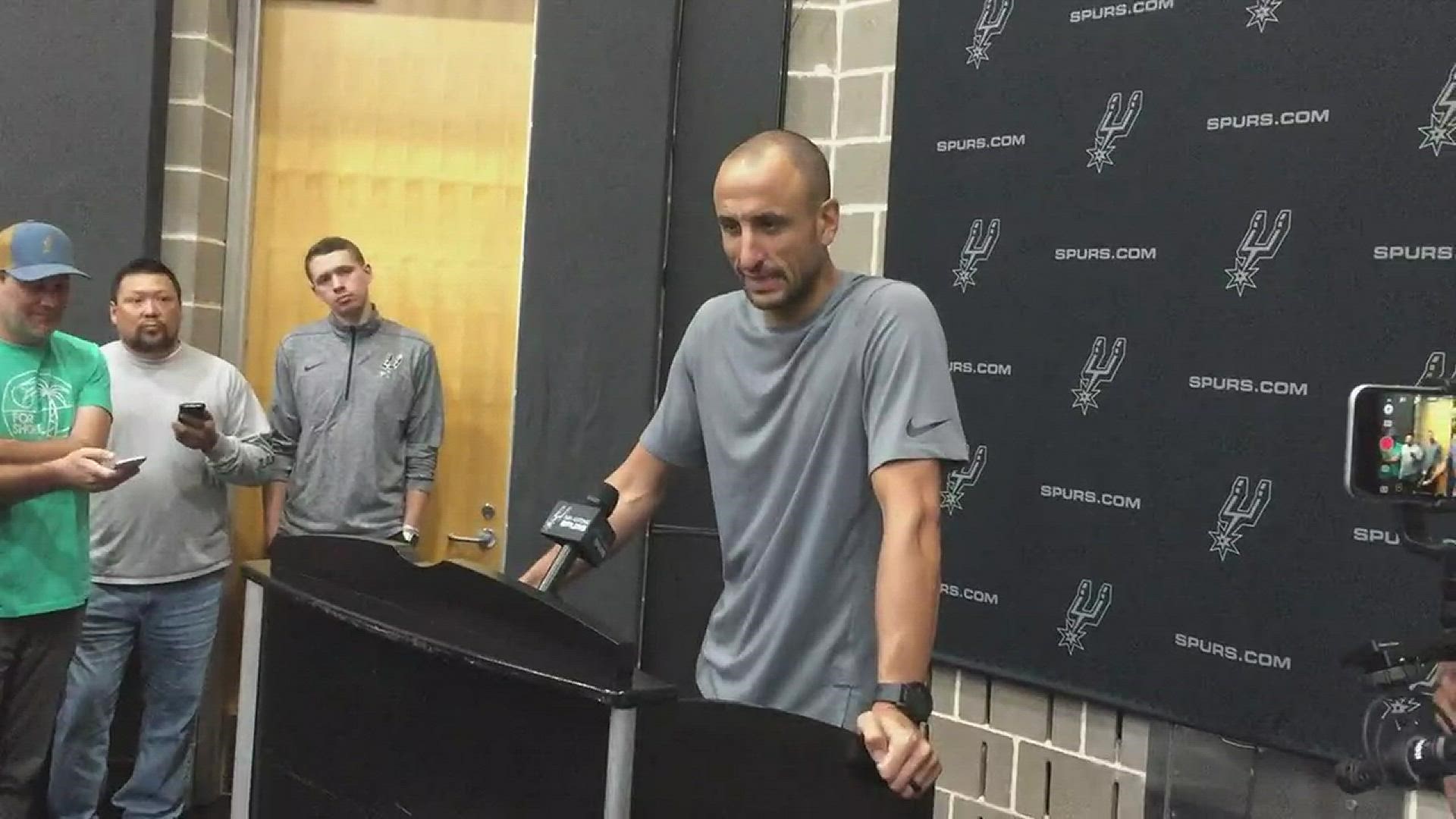 Manu talks about his long career with the Spurs