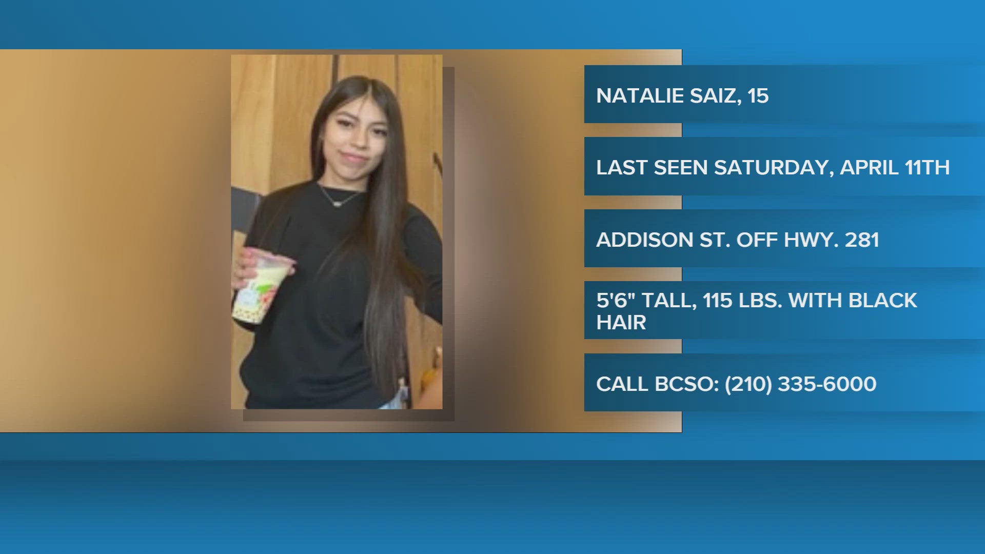BCSO: Search underway for missing teen last seen in far south Bexar ...