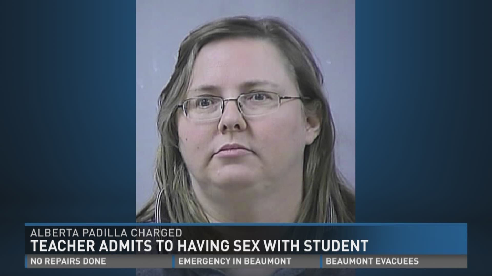 Teacher admits to having sex with student