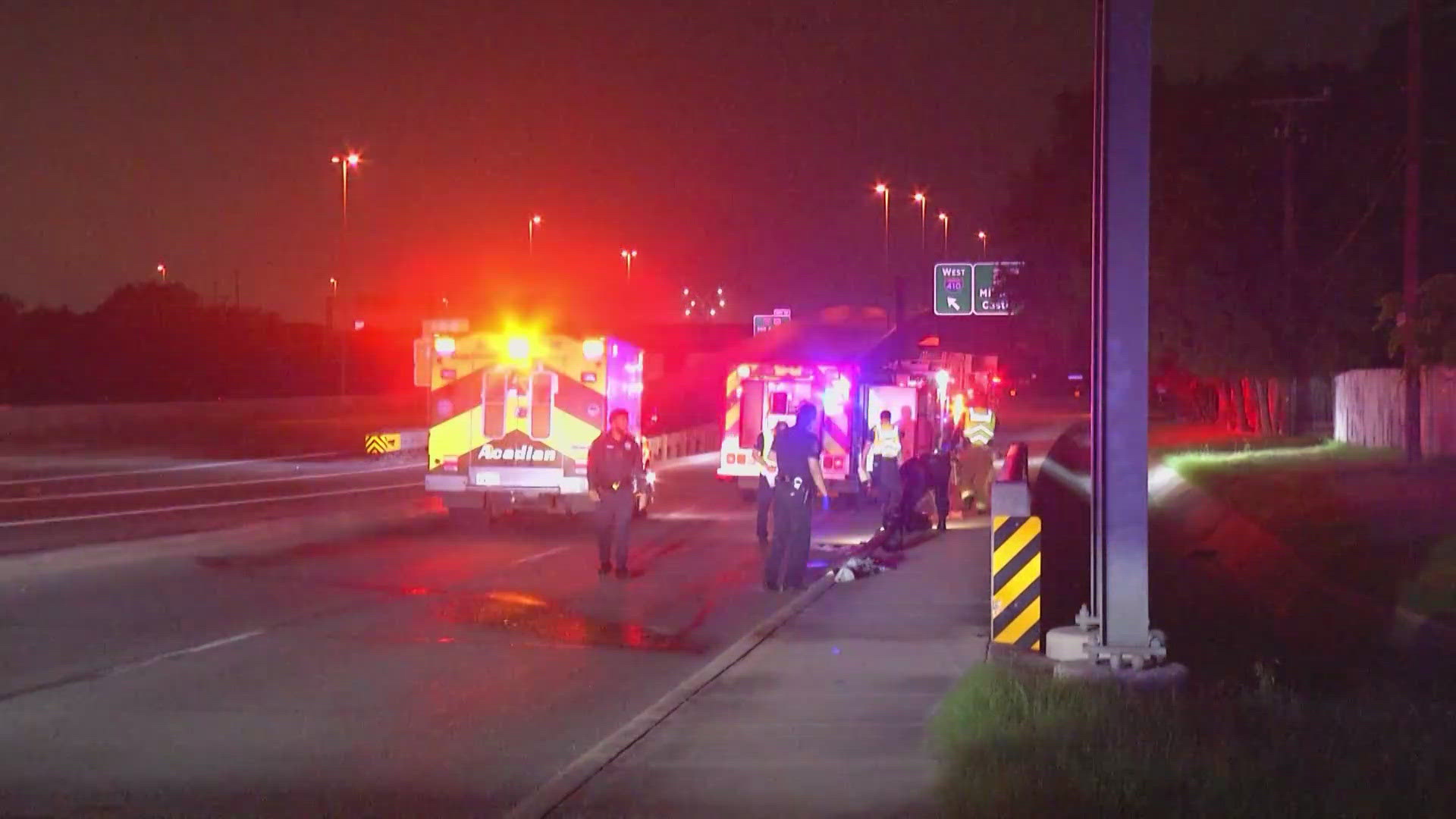 Police say his injuries could’ve been worse had he not been wearing his helmet.