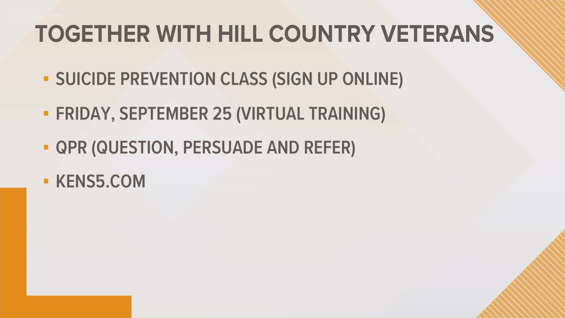 How a new program is offering help for veterans in the San Antonio area.