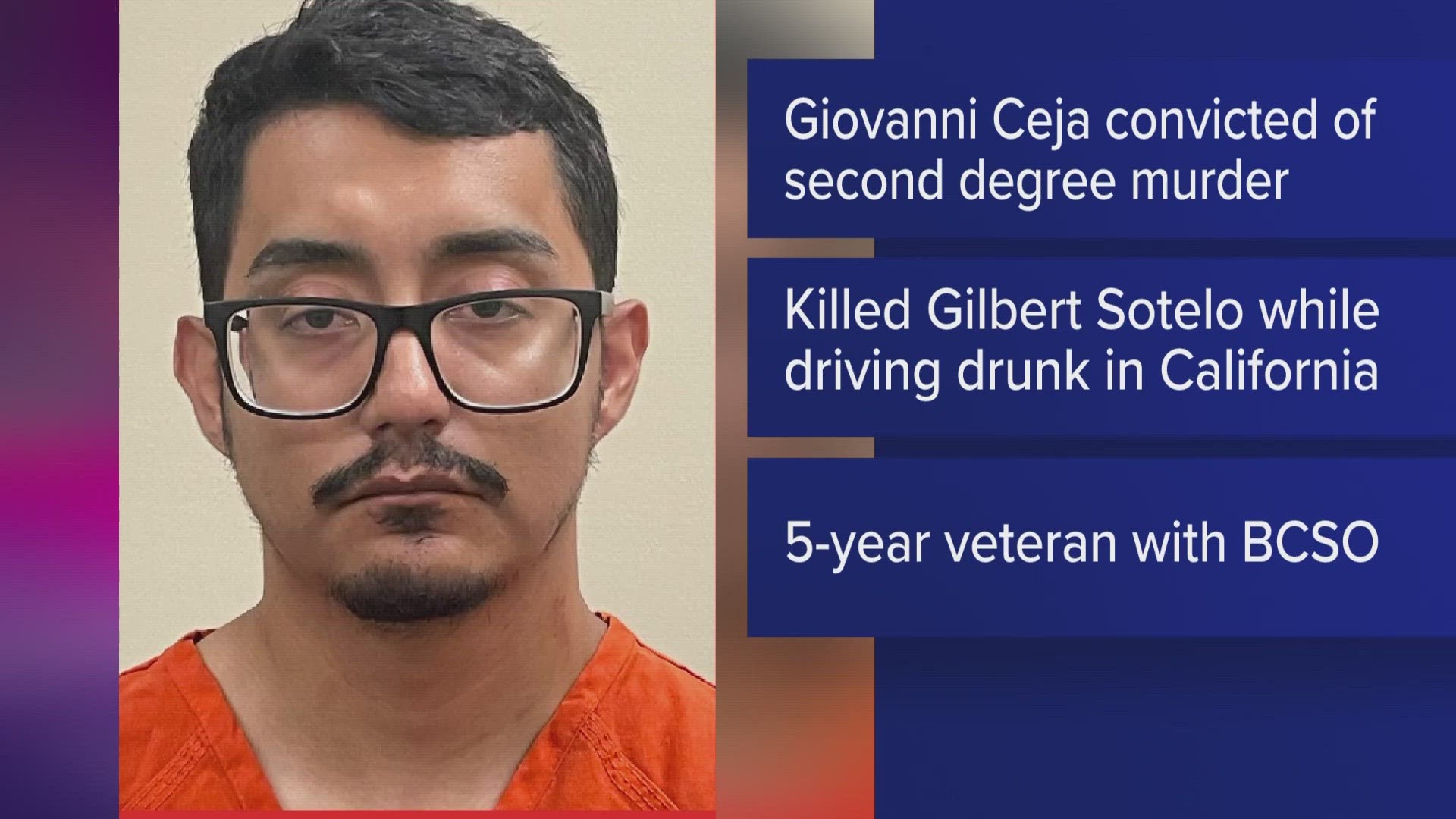 Giovanni Ceja had been with the Bexar County Sheriff's Office for five years when he was dishonorably discharged last summer.