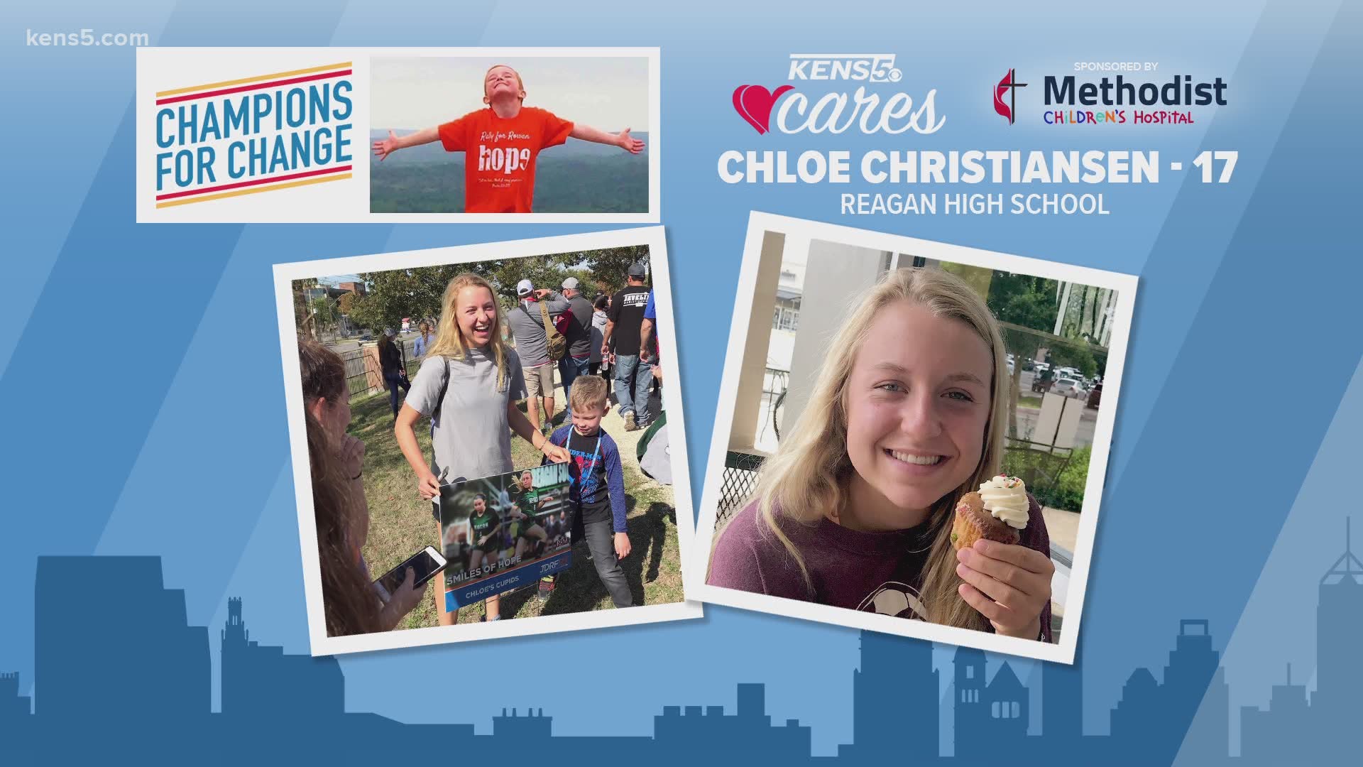 One of our Champions for Change, Chloe Christiansen, has Type 1 diabetes and she uses her condition to help lift others up.