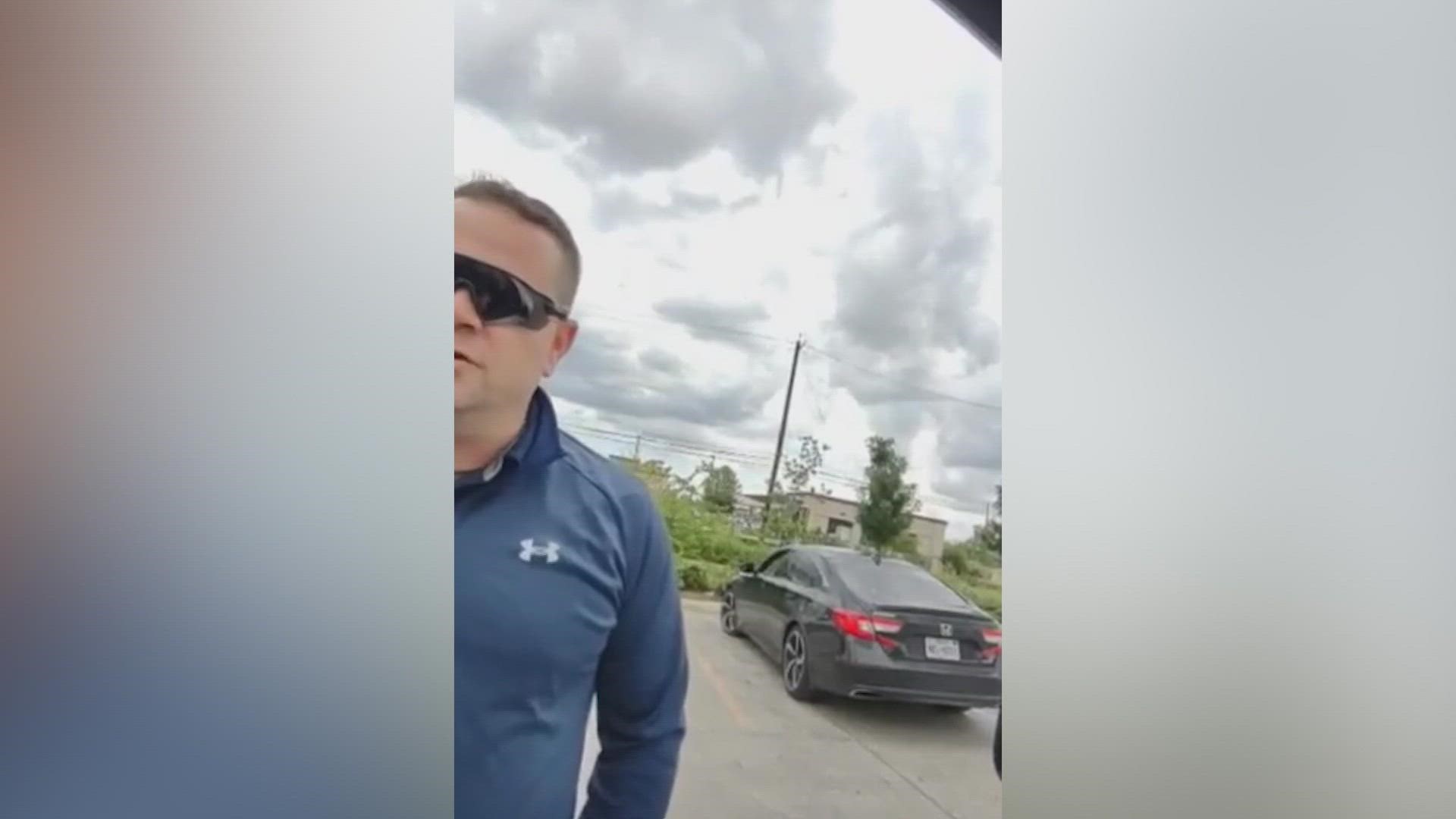 Police are now investigating whether the man in the video really is a law enforcement officer.