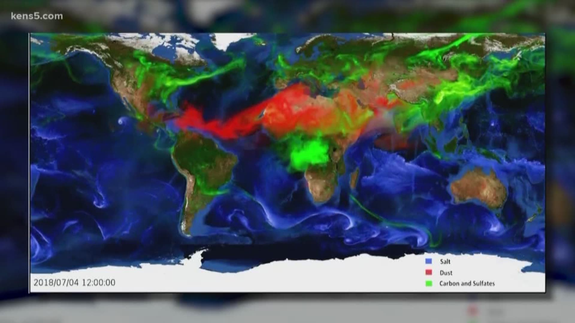 A phenomenon called Saharan Dust has traveled across the Atlantic Ocean to the Lone Star State.