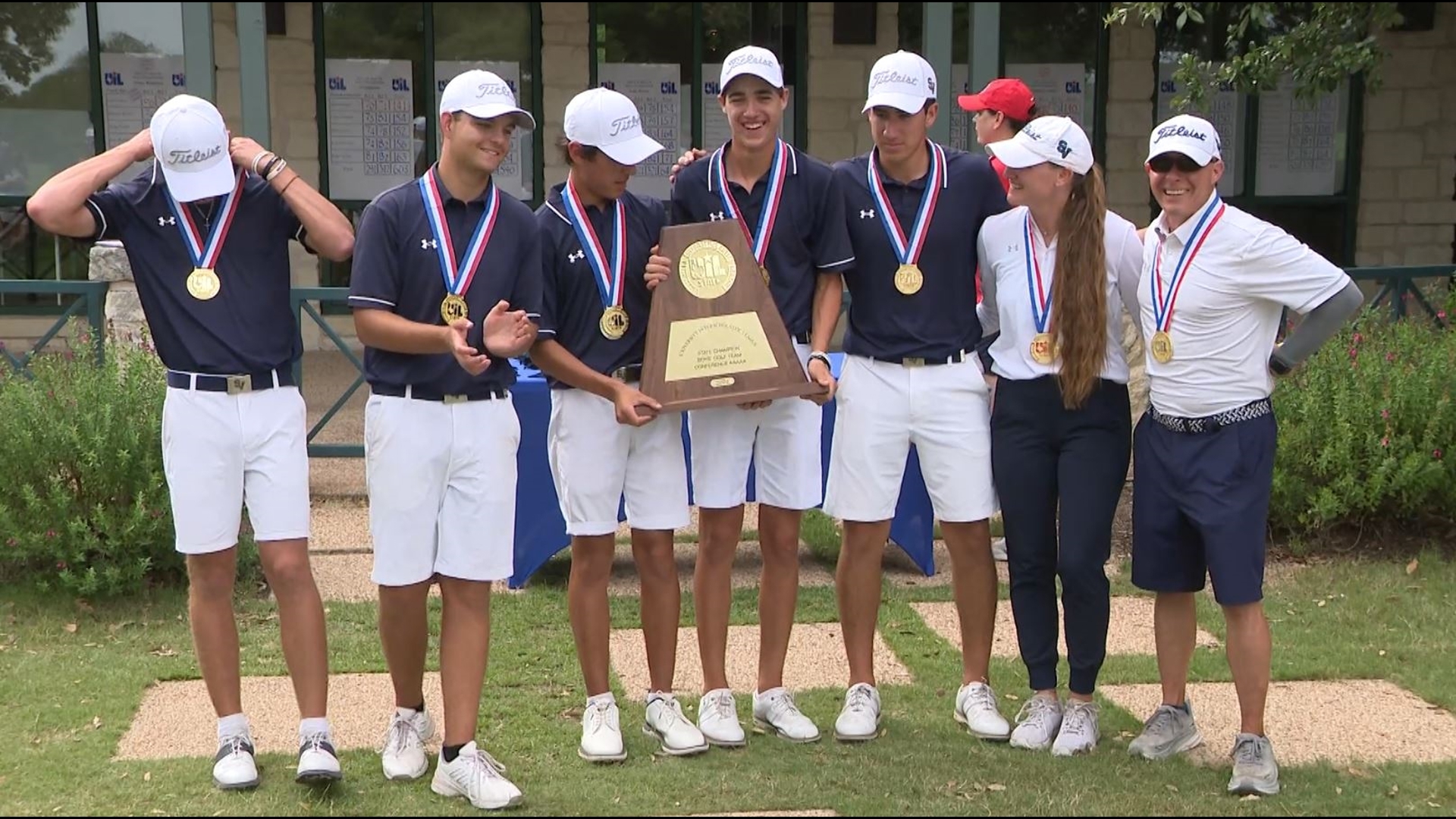 Propelled by Ryan Griff's four-under score, the Rangers bested Frisco Wakeland by 14 strokes for the victory.