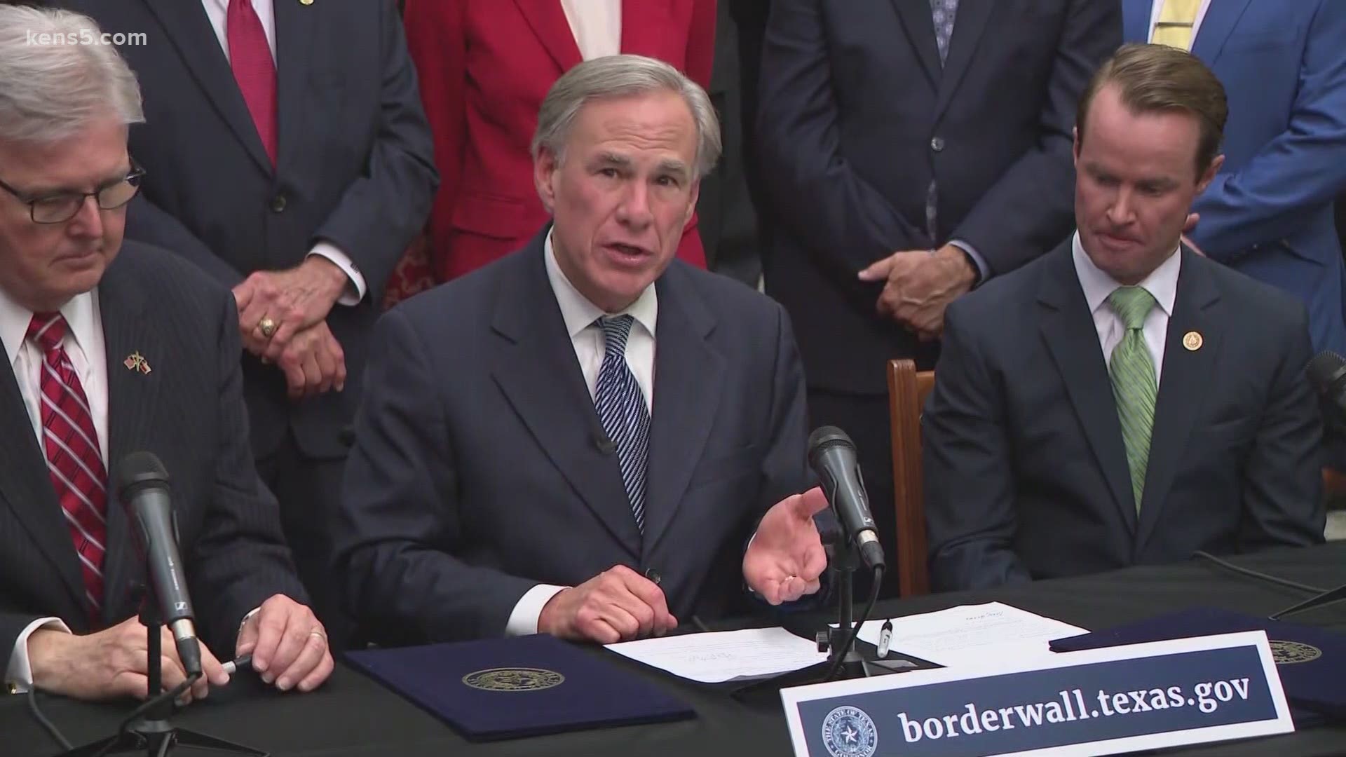 The governor said the money allocated will get things started by paying for a project manager and for negotiations with land owners on the Texas border.
