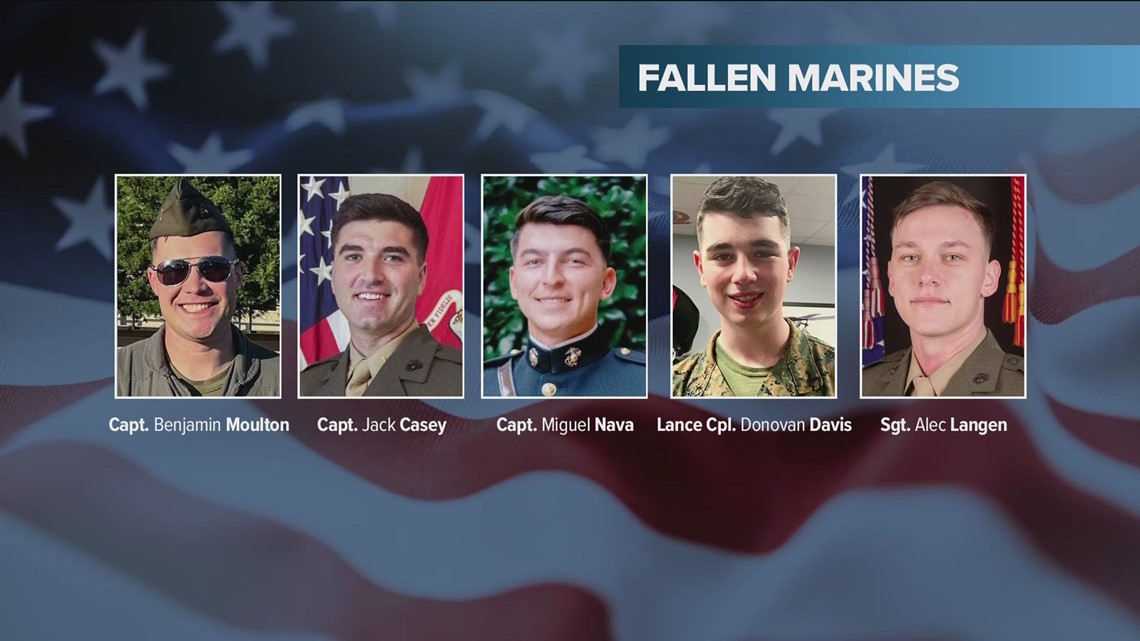 5 Marines killed in San Diego helicopter crash identified - Vimarsana News
