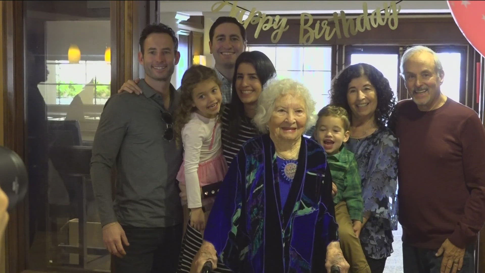 CBS 8's Alex Lai reports on the 100th birthday celebration for Rose Rosenberg in Rancho Bernardo.