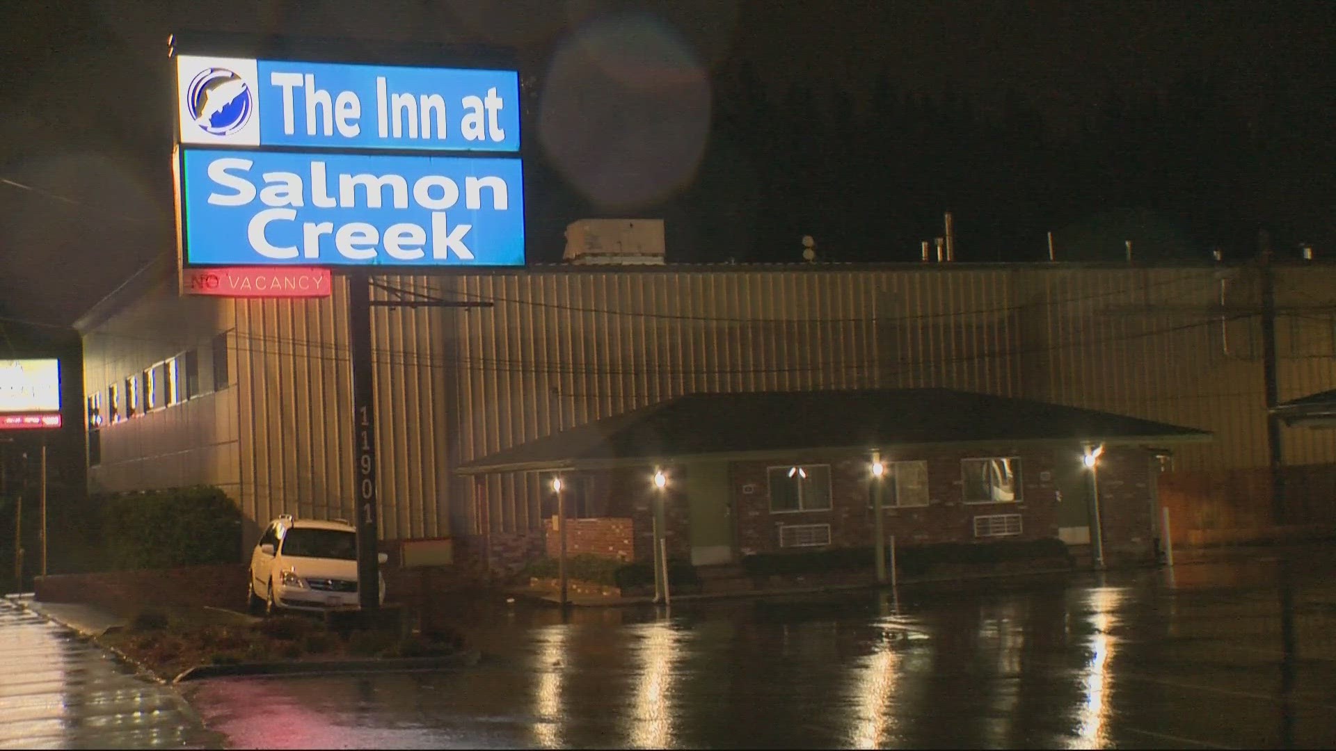 Firefighters found a body inside one of the units at a Salmon Creek inn.