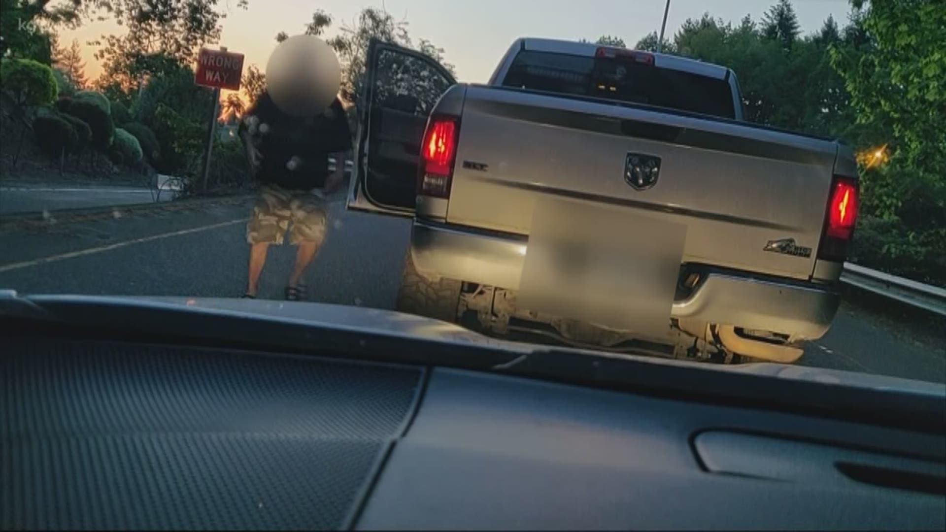 A road rage incident was caught on video.