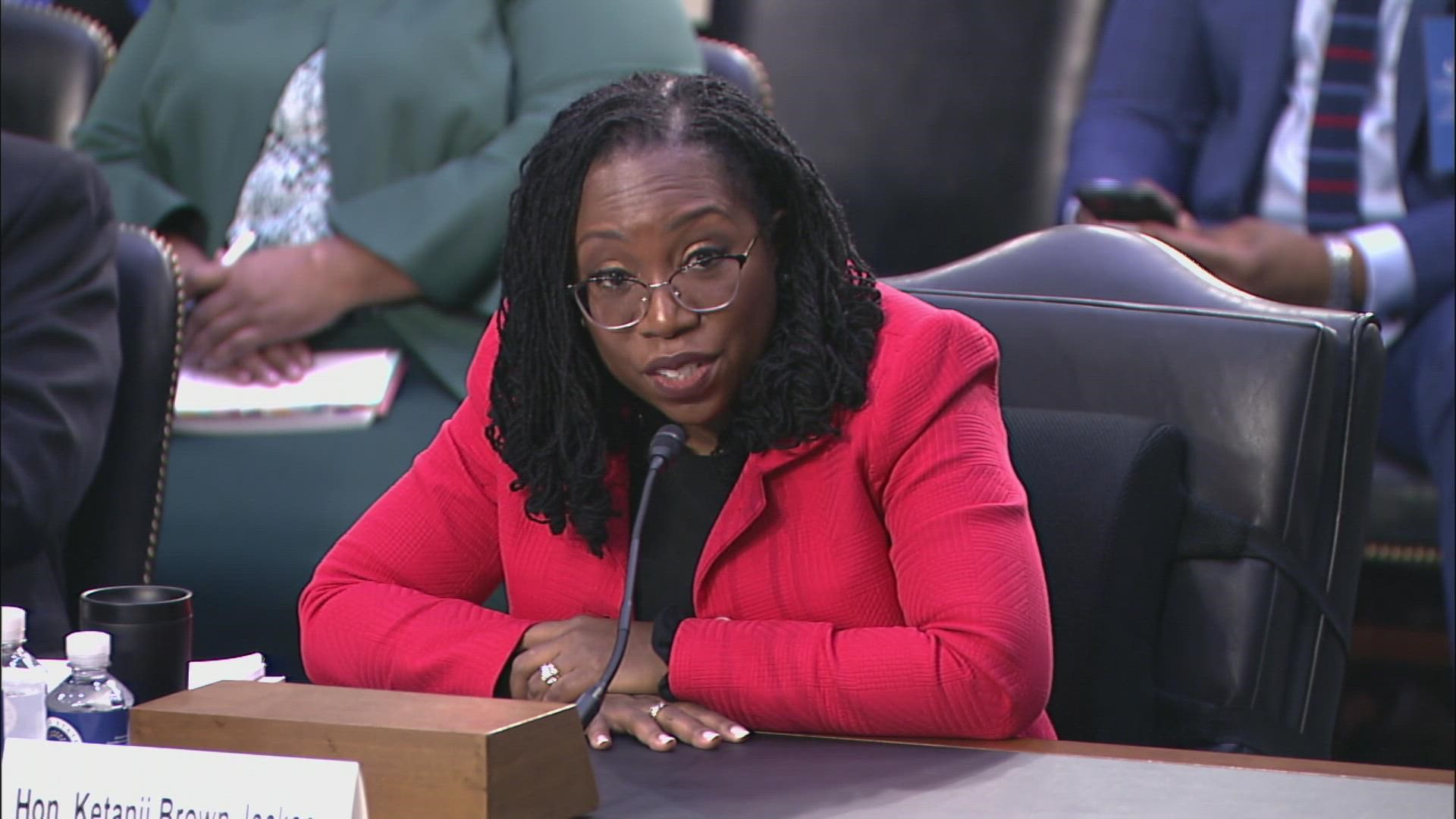 This is video from the Senate Judiciary Committee's confirmation hearing for Judge Ketanji Brown Jackson.