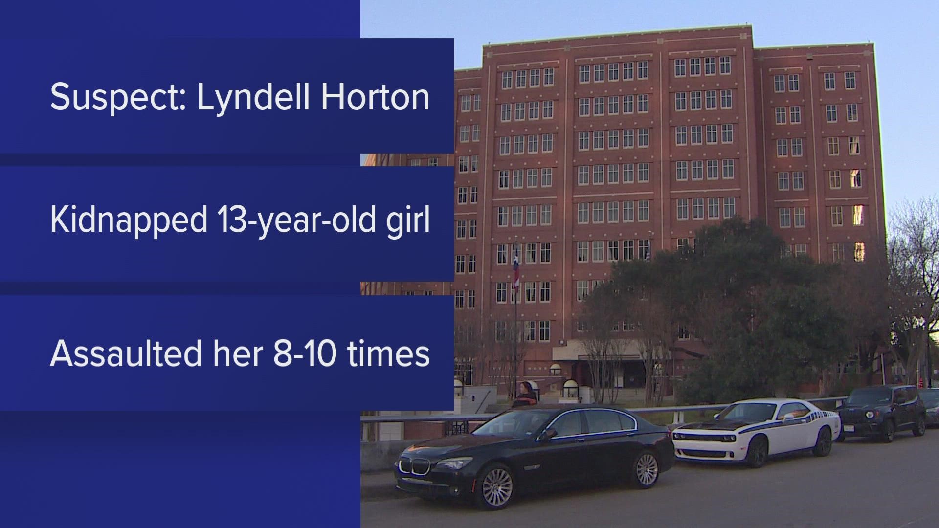 The 13-year-old girl was able to break free and get away after being sexually assaulted numerous times over a few hours.