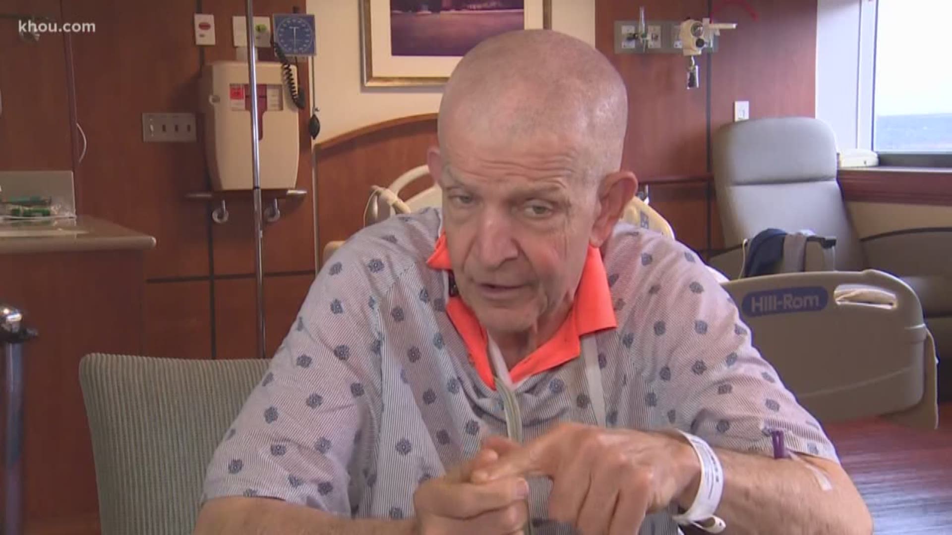 A health scare sent one of Houston's favorite salesmen and philanthropists to the hospital.