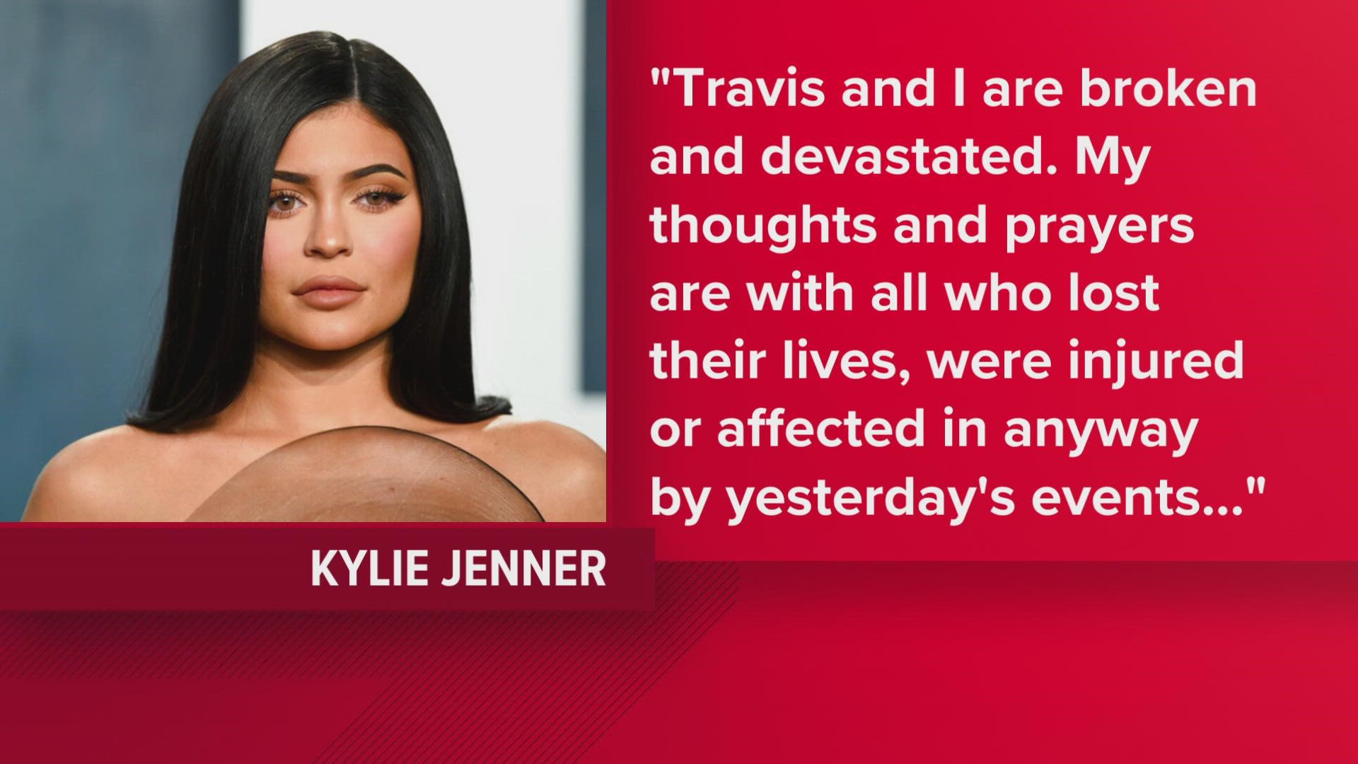 Kylie Jenner, Travis Scott's girlfriend, released the statement on her Instagram stories overnight.