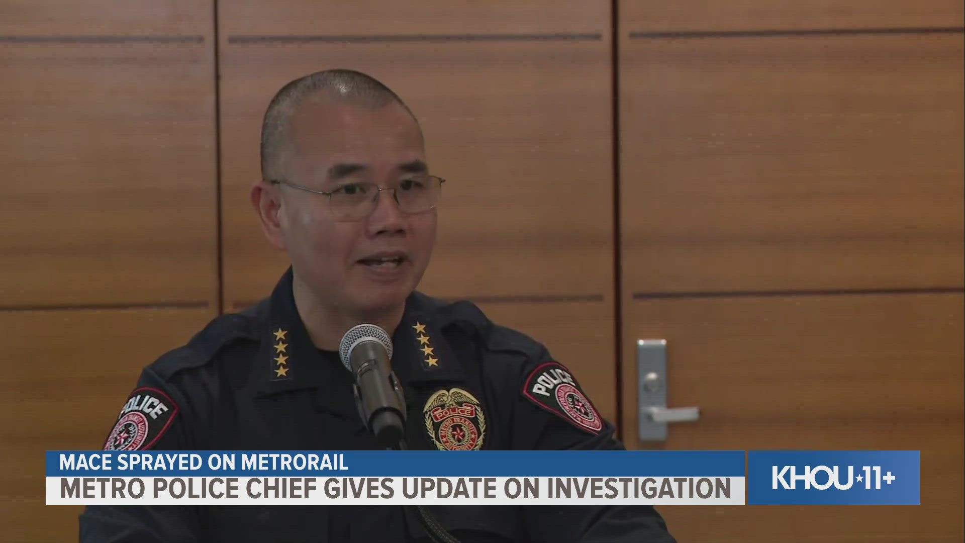 A METRORail incident led to three hospitalizations after civilian mace was sprayed on the Red Line in Houston Wednesday.