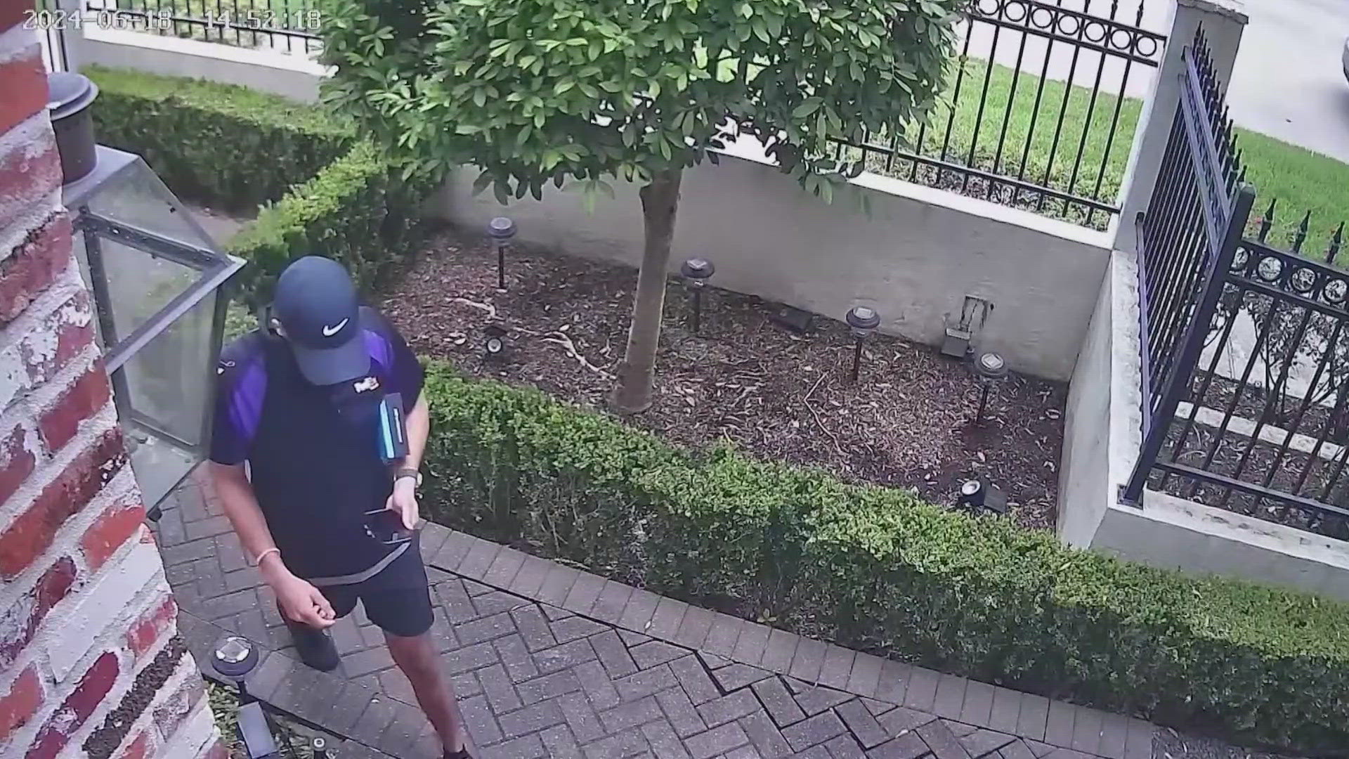 A Texas family says a thief disguised as a FedEx driver stole package containing to new cell phones