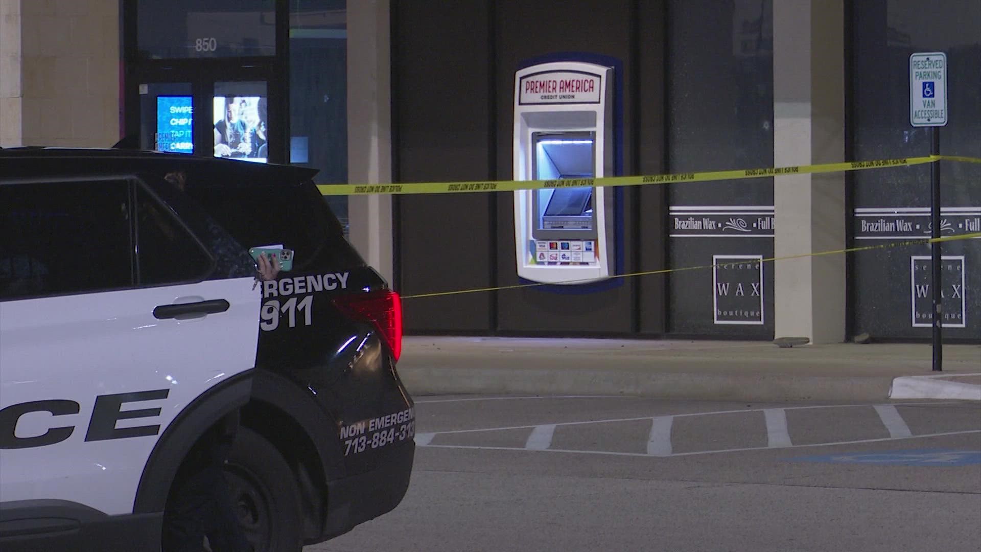The intended victim was getting money out of an ATM, when he was approached by a gunman who allegedly tried to rob him.