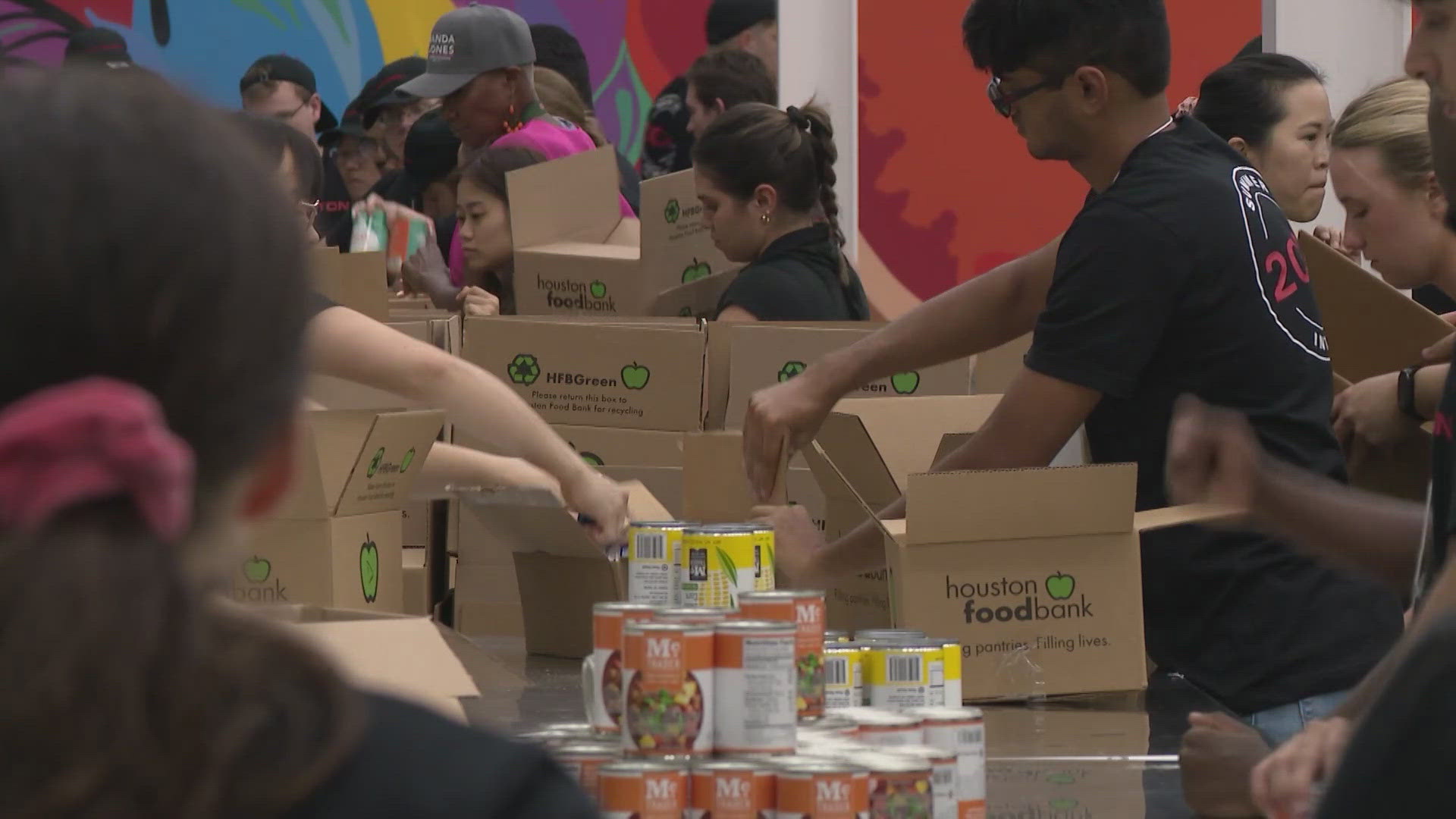 Volunteers are needed as the Houston Food Bank said it still needs to fill about 3,600 disaster orders.