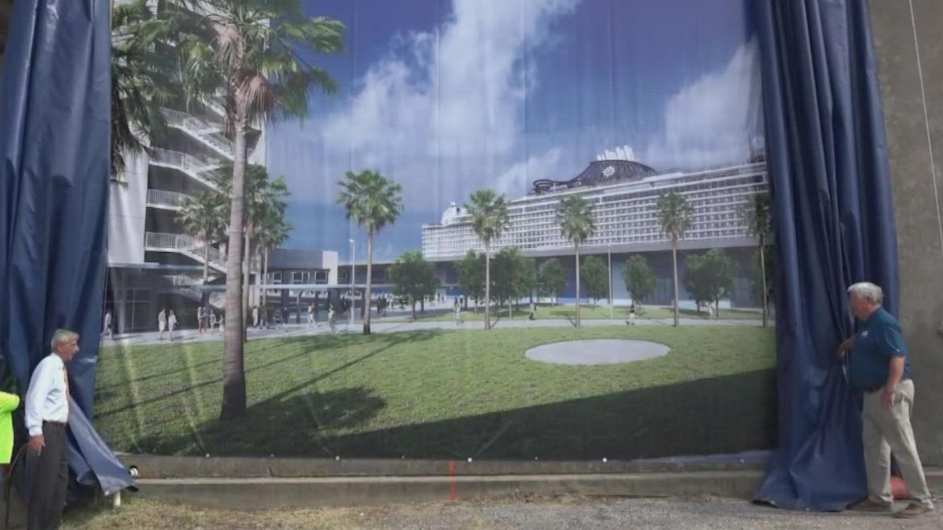 The more than $140M project will be home to the MSC SeaScape and a new parking garage that can hold 1,500 vehicles.