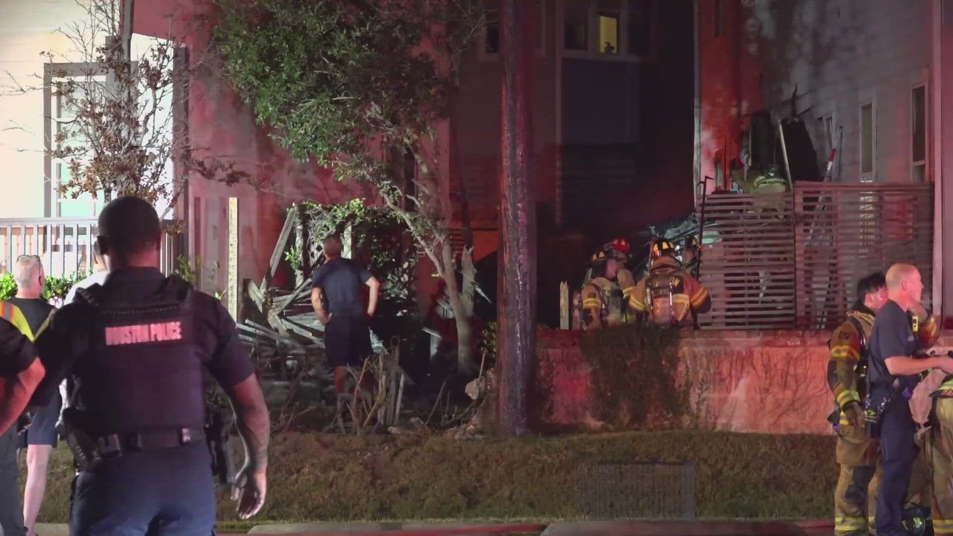 A man died after he crashed his car into a home in northwest Houston early Sunday.