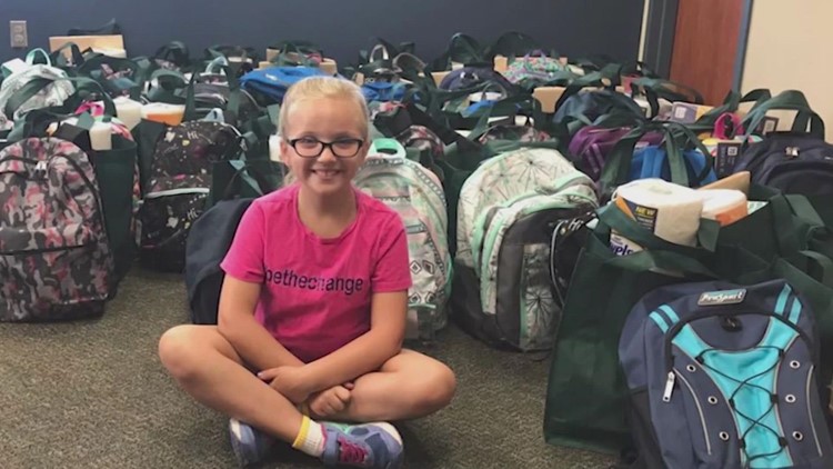'Just keep your faith' | Texas 11-year-old helping 800 students start the school year