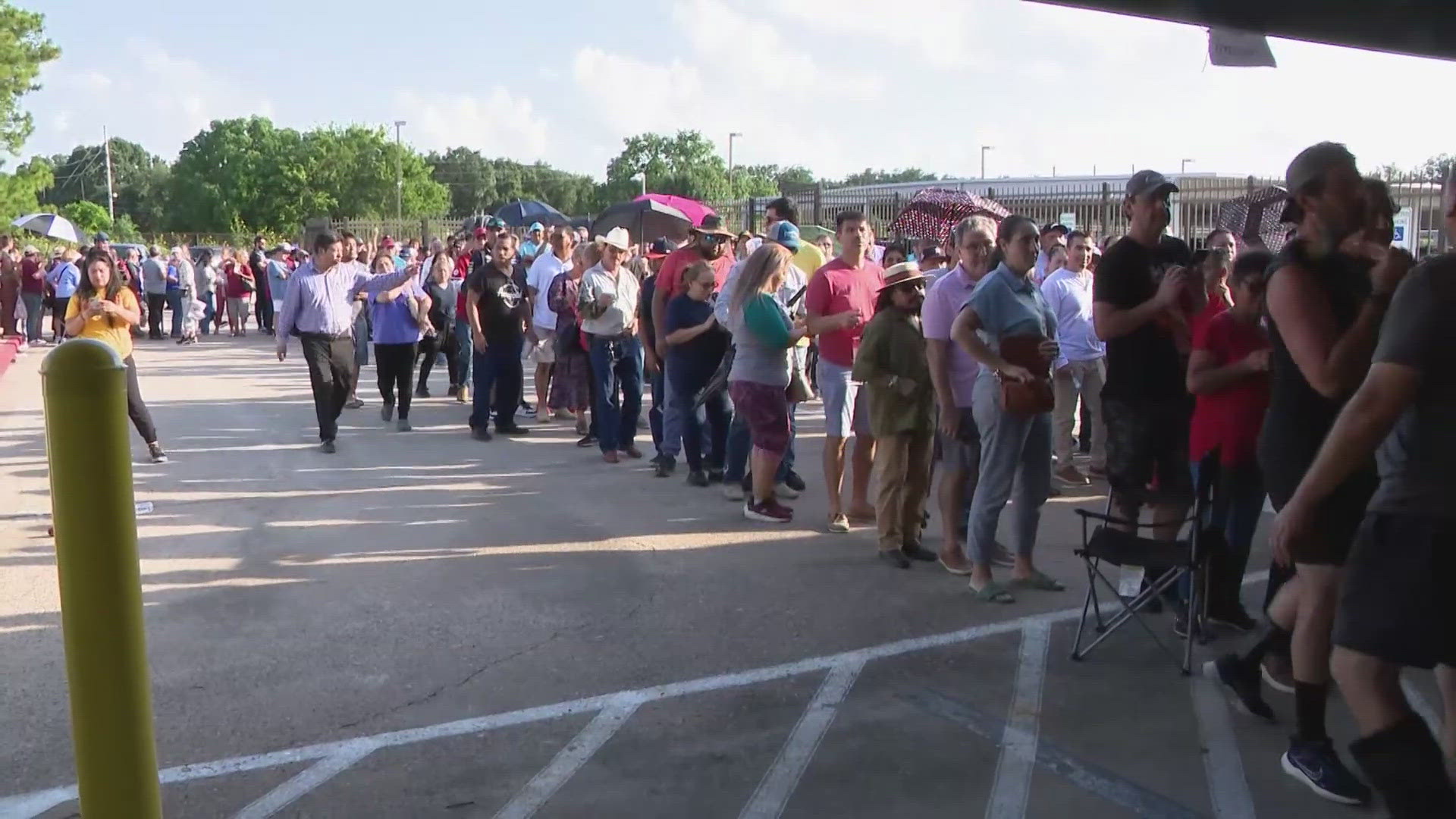 The consulate in Houston had just under 3,000 people sign up and 1,500 provisional ballots, but only a little over 1,600 people were able cast their vote.