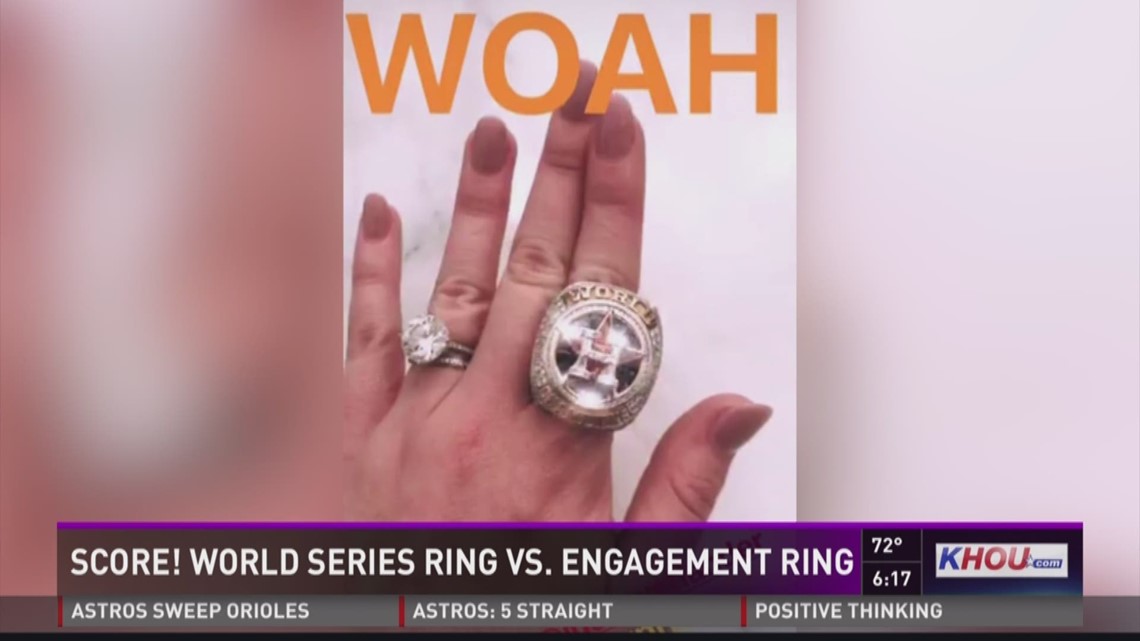 Score! Upton's wedding ring vs. World Series ring