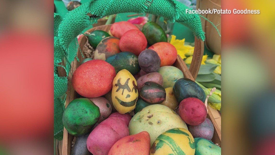 Painting Easter potatoes instead of dying expensive eggs - Vimarsana News